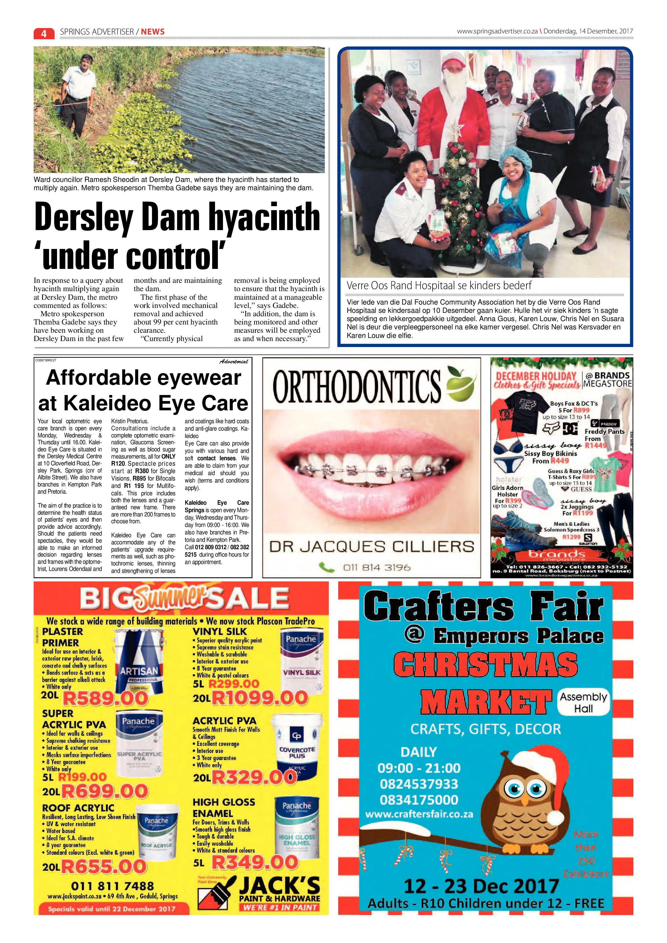 Springs Advertiser 14 December 2017 page 4