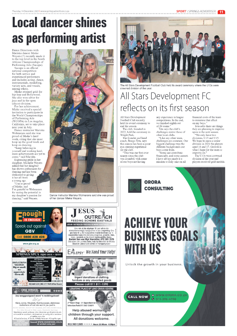 Springs Advertiser 14 December 2023 page 11