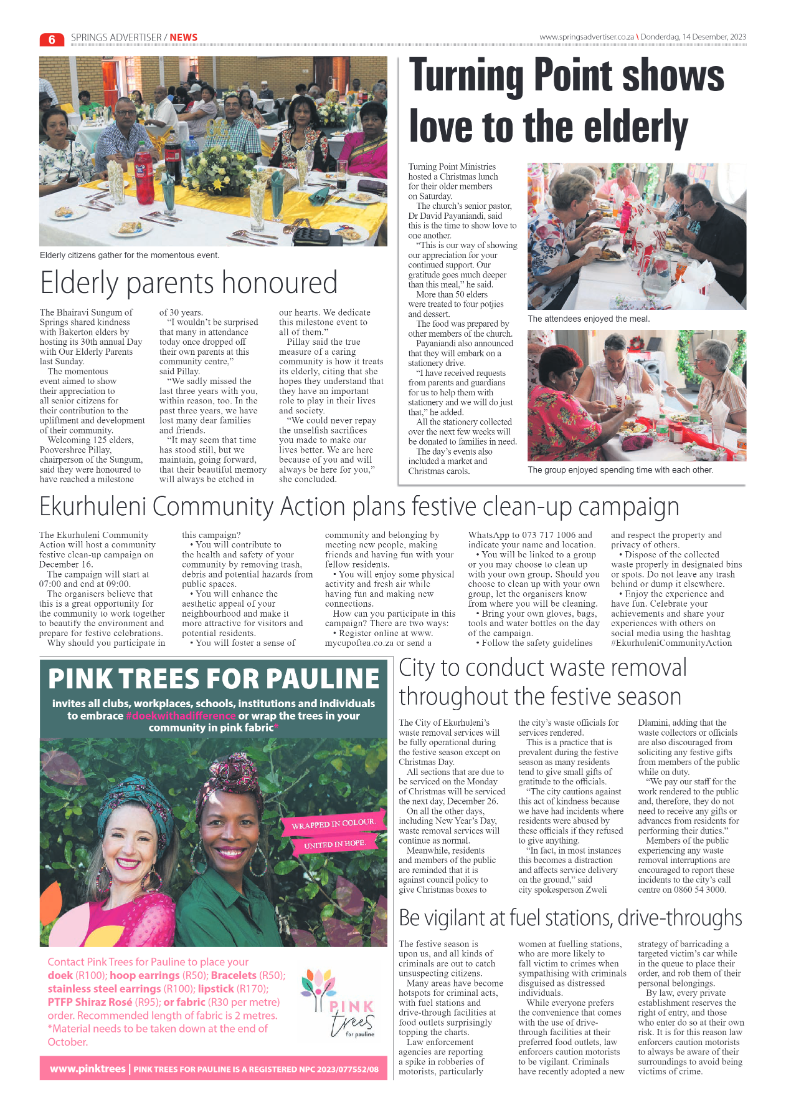 Springs Advertiser 14 December 2023 page 6