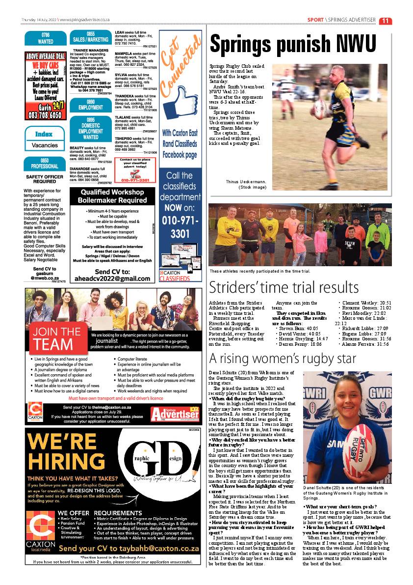 Springs Advertiser 14 July 2022 page 11
