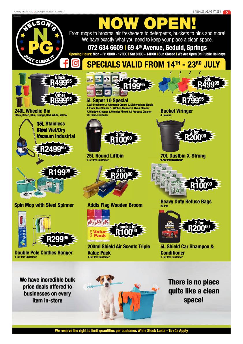 Springs Advertiser 14 July 2022 page 5
