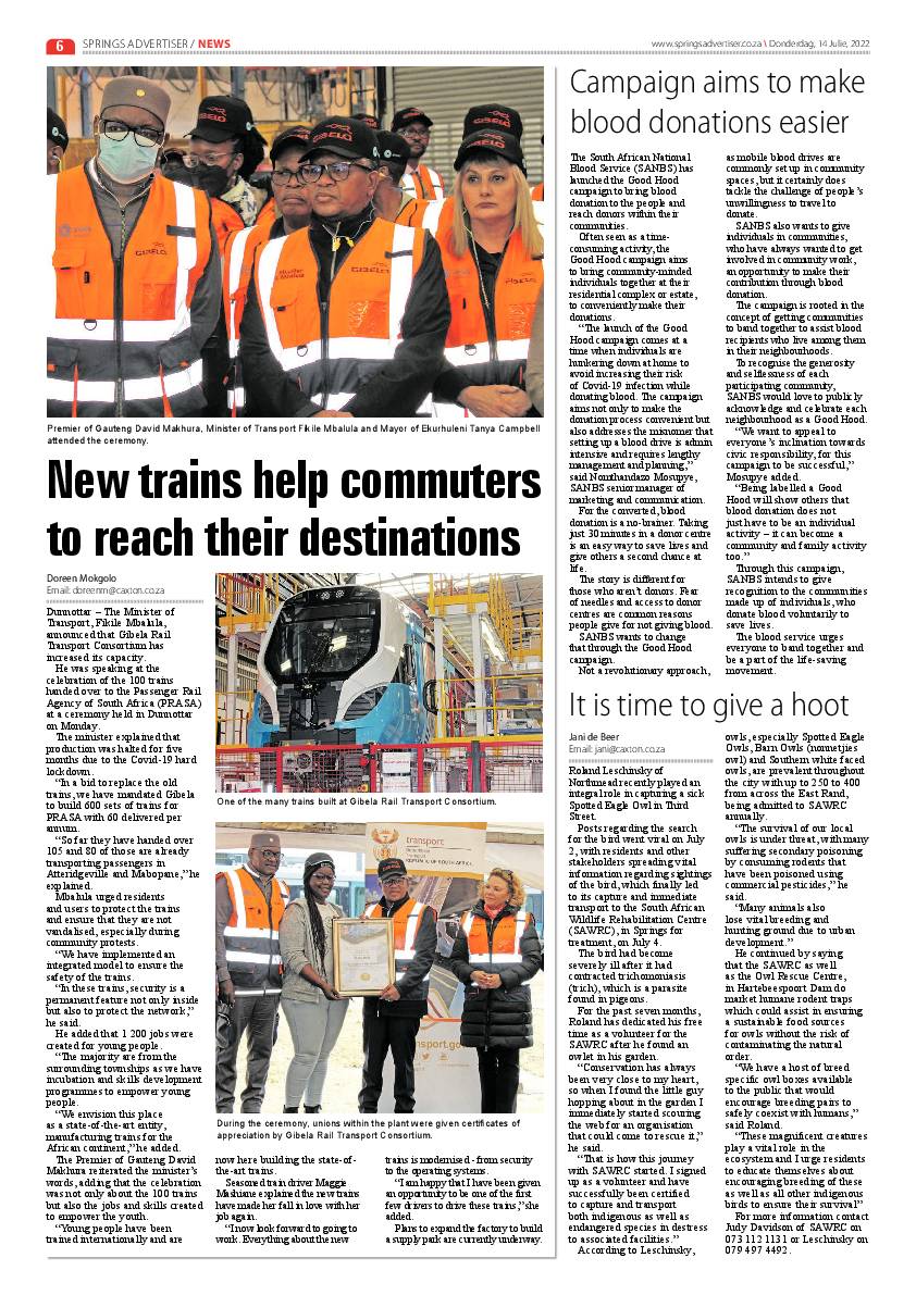 Springs Advertiser 14 July 2022 page 6