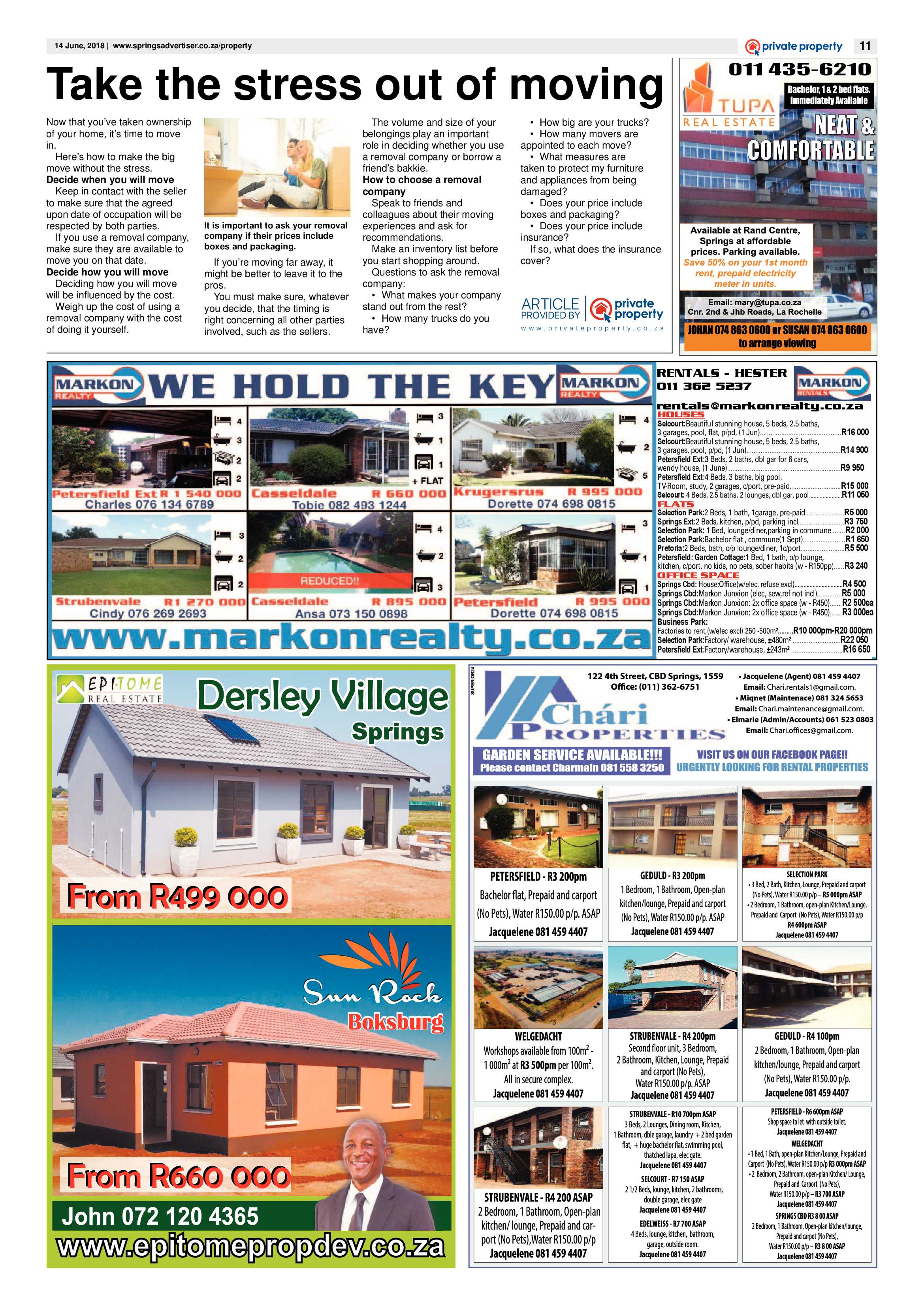 Springs Advertiser 14 June 2014 page 11