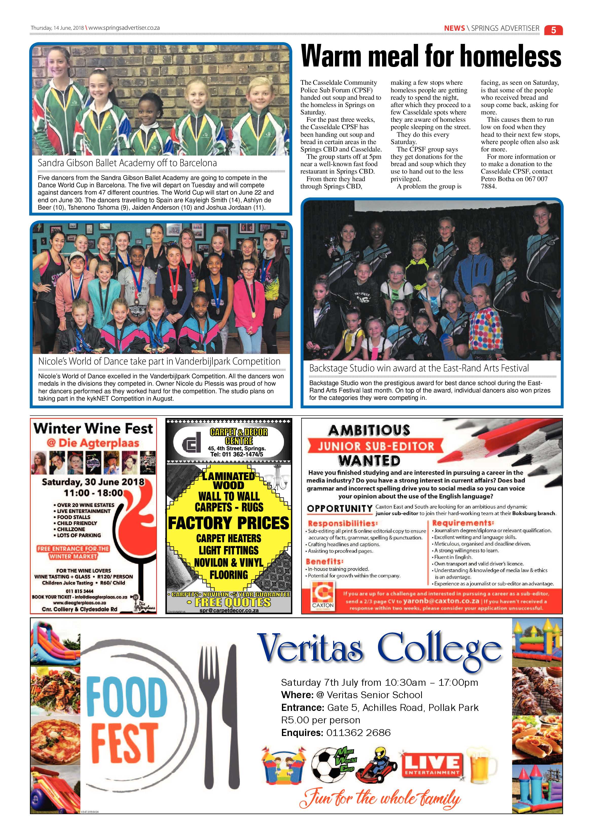 Springs Advertiser 14 June 2014 page 5