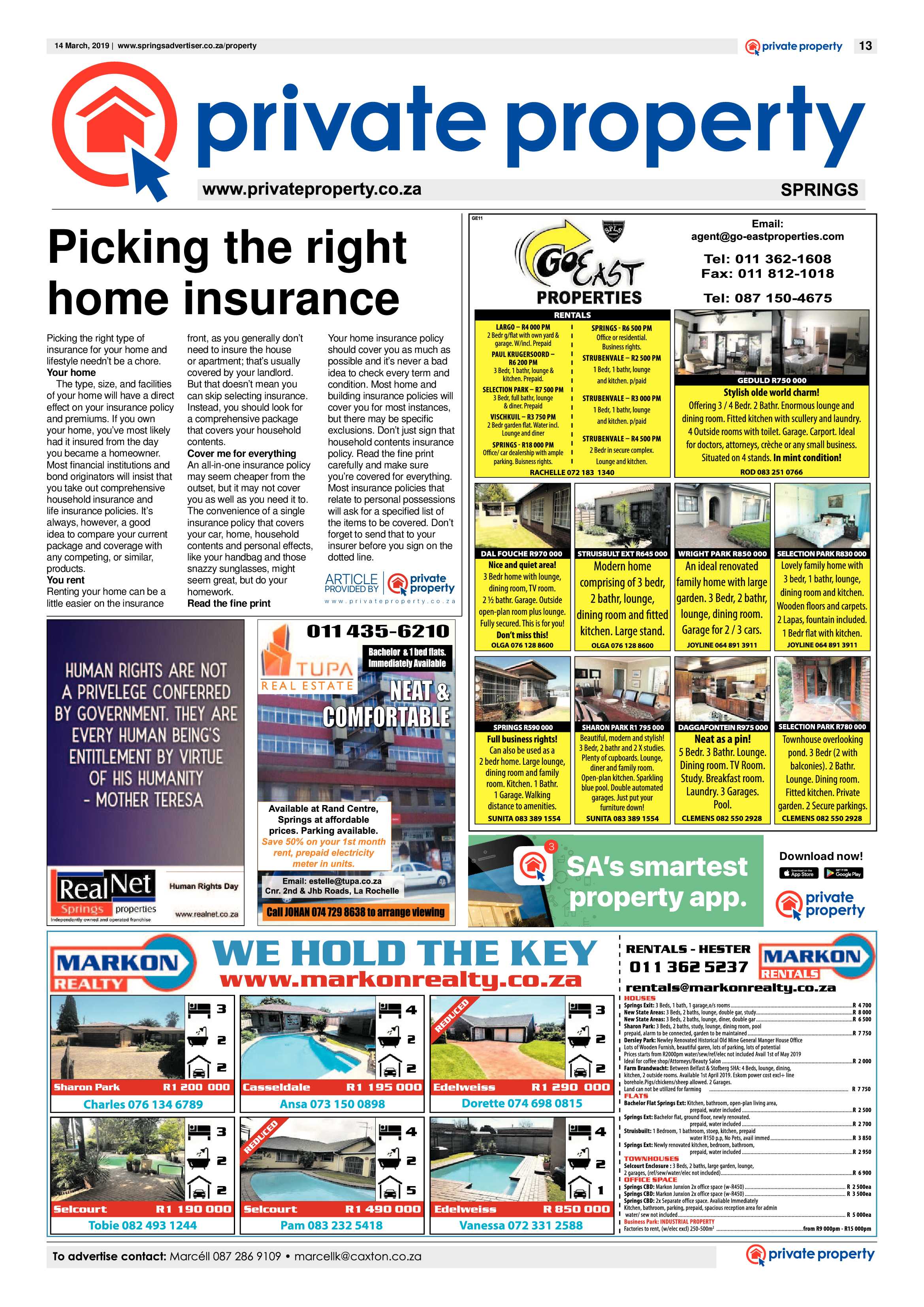 Springs Advertiser 14 March 2019 page 13
