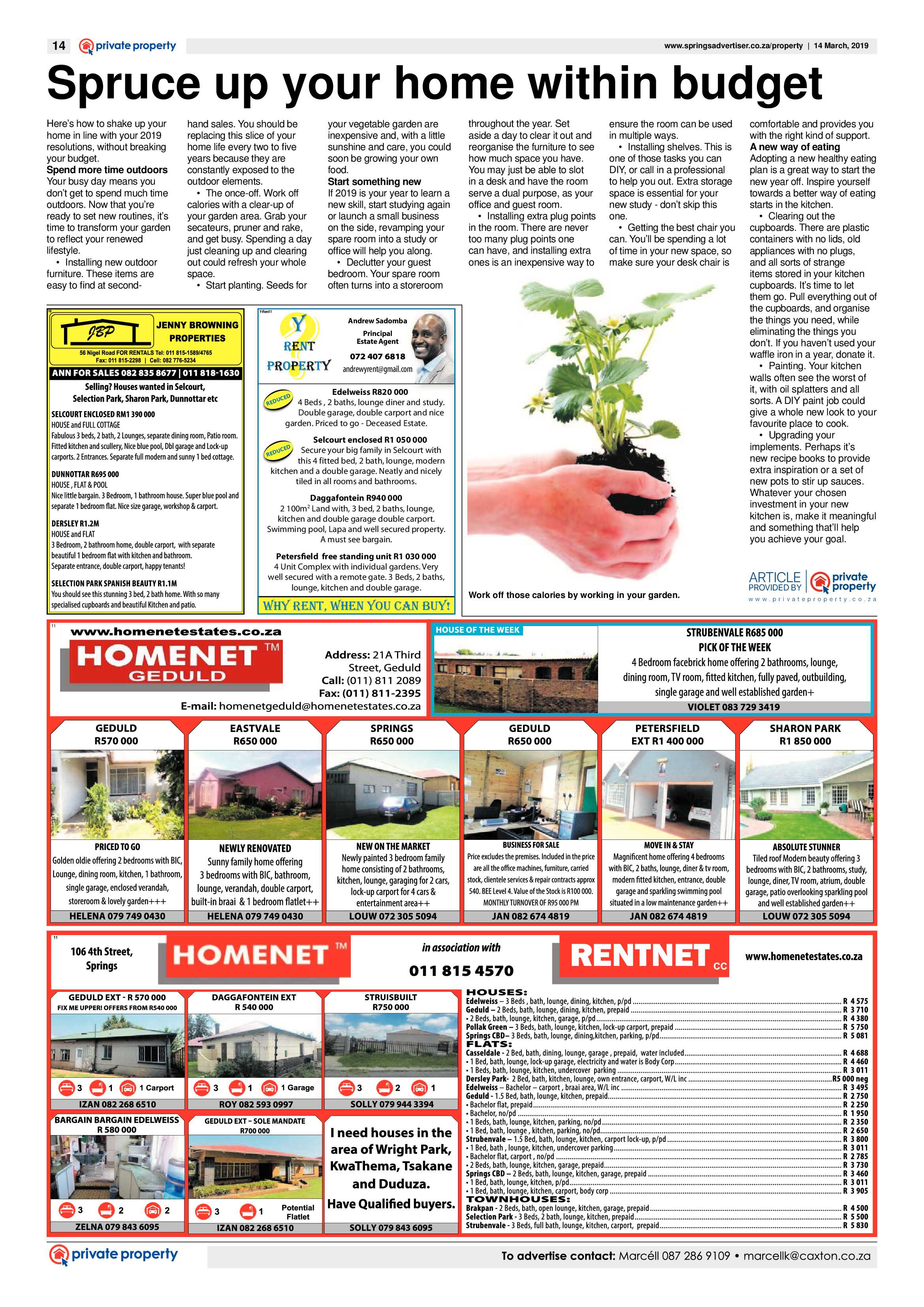 Springs Advertiser 14 March 2019 page 14