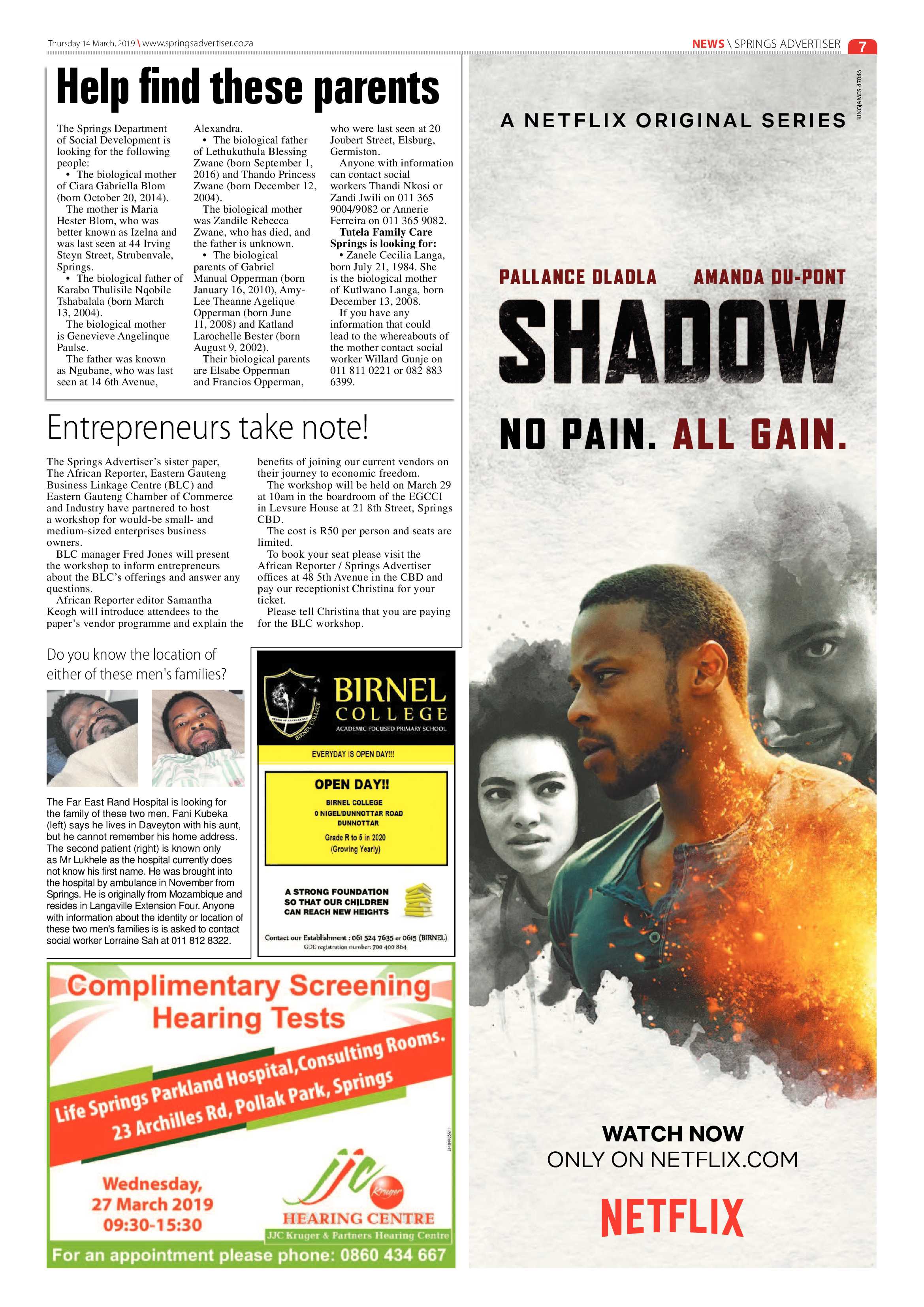 Springs Advertiser 14 March 2019 page 7
