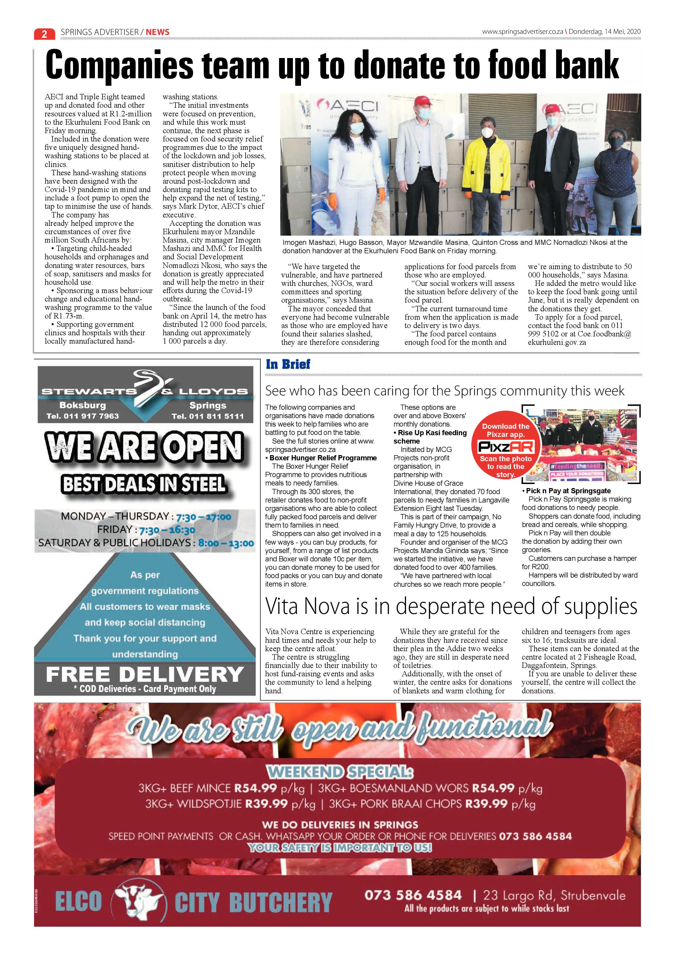 Springs Advertiser 14 May 2020 page 2