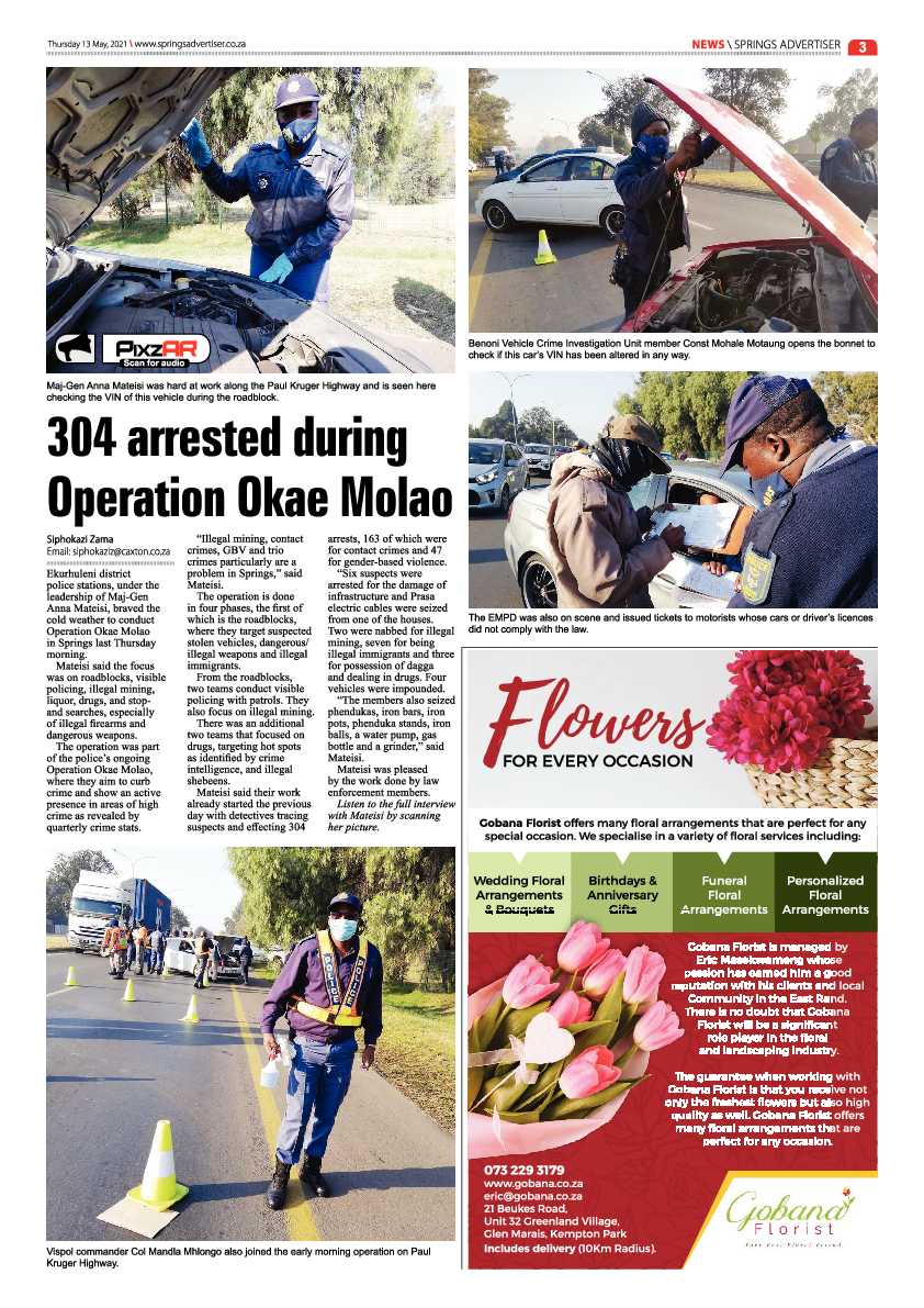 Springs Advertiser 14 May 2021 page 3