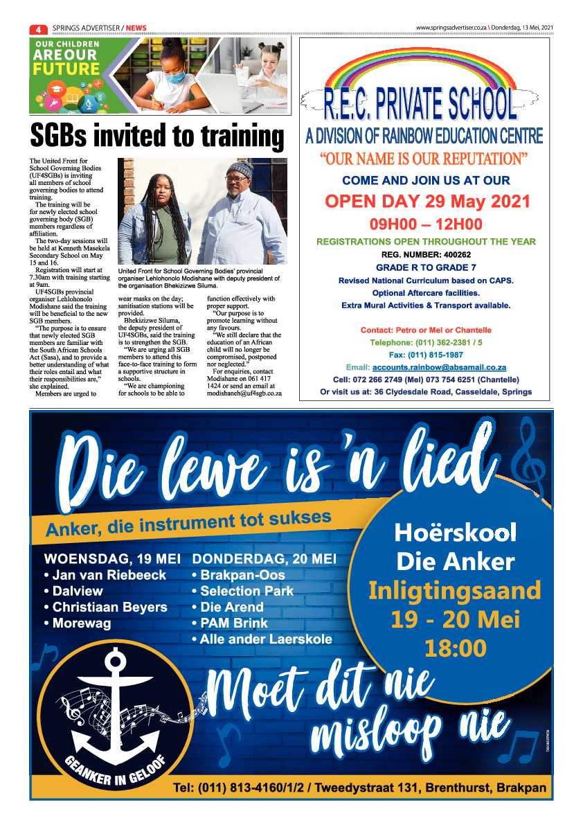 Springs Advertiser 14 May 2021 page 4