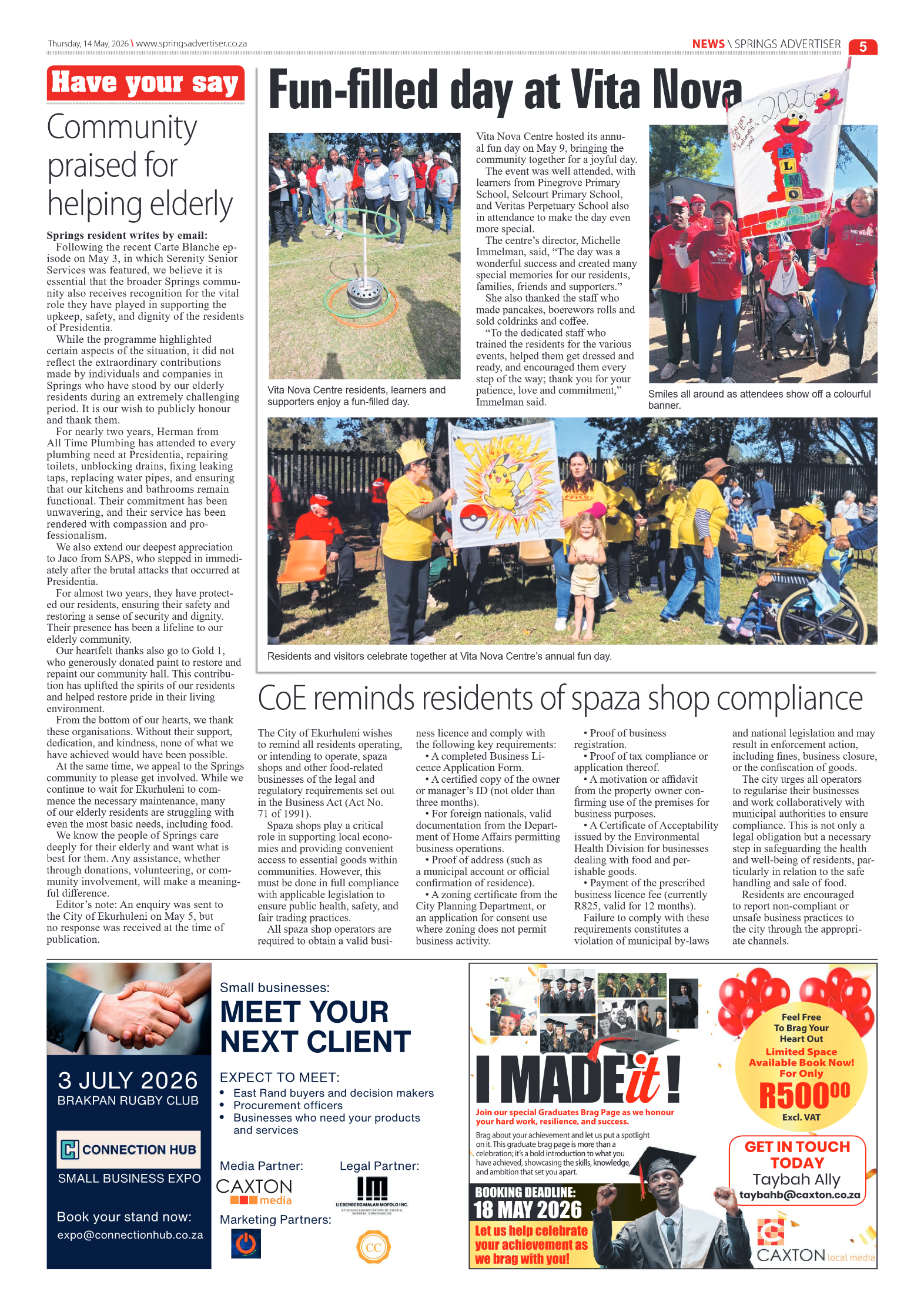 Springs Advertiser 14 May 2026 page 7