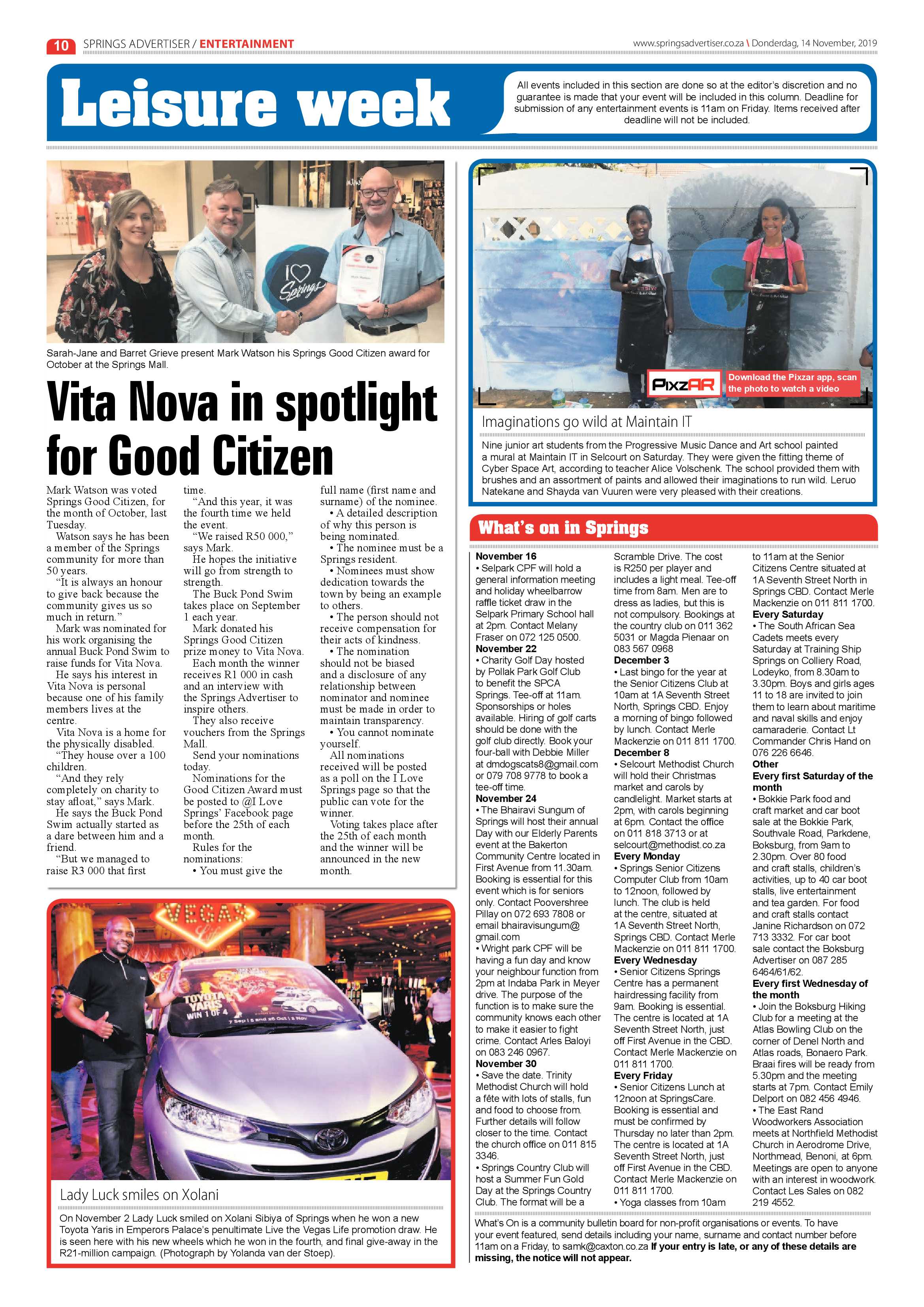 Springs Advertiser 14 November 2019 page 10