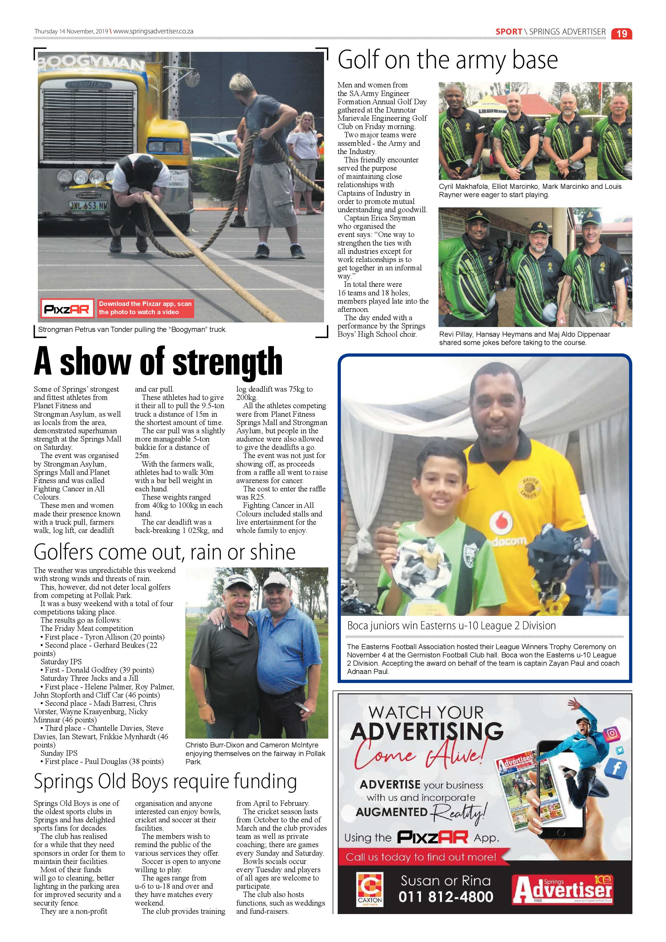 Springs Advertiser 14 November 2019 page 19