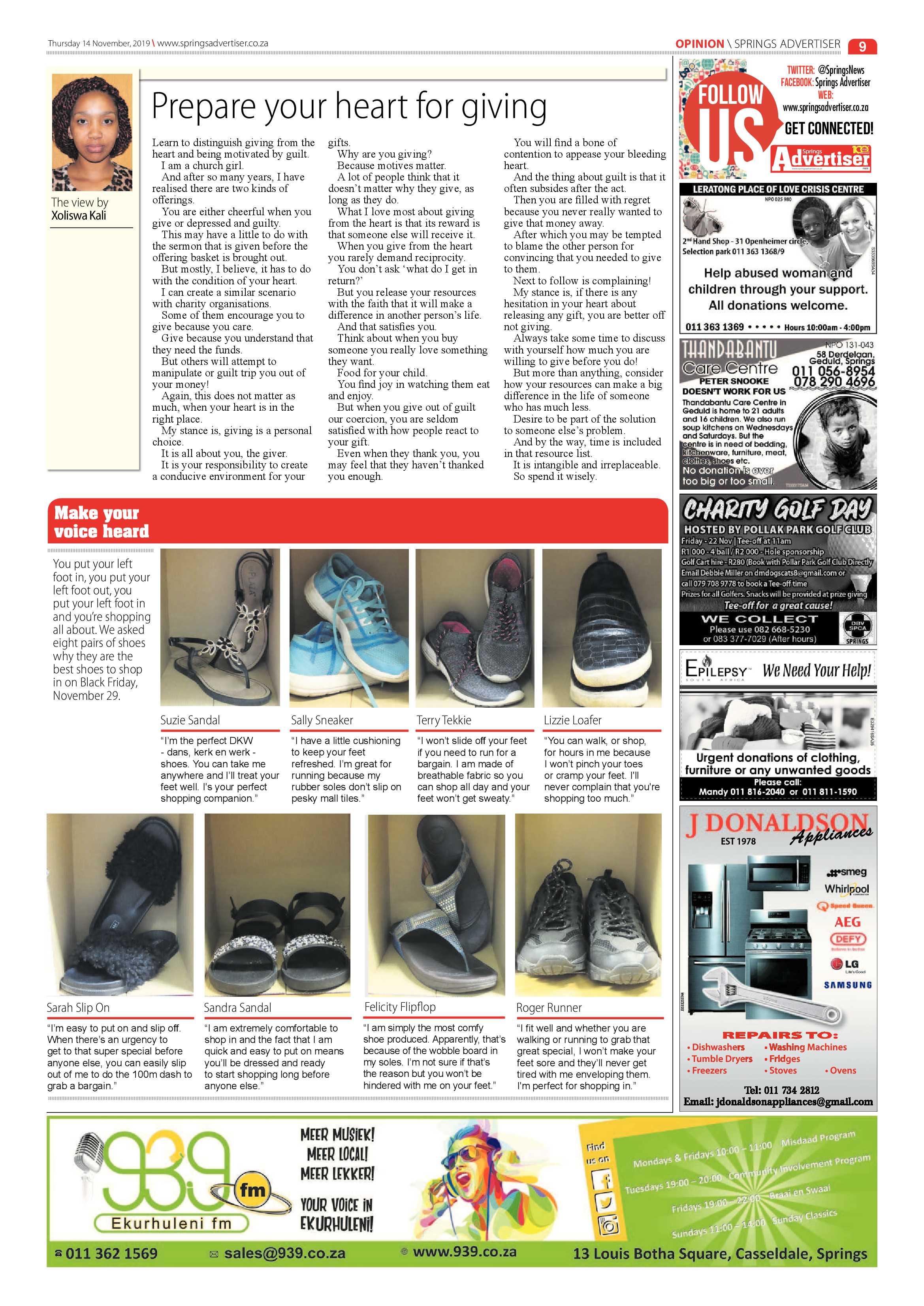 Springs Advertiser 14 November 2019 page 9