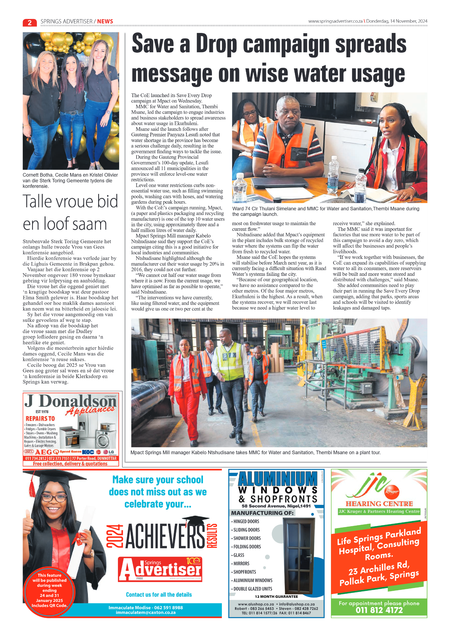 Springs Advertiser 14 November 2024 page 2