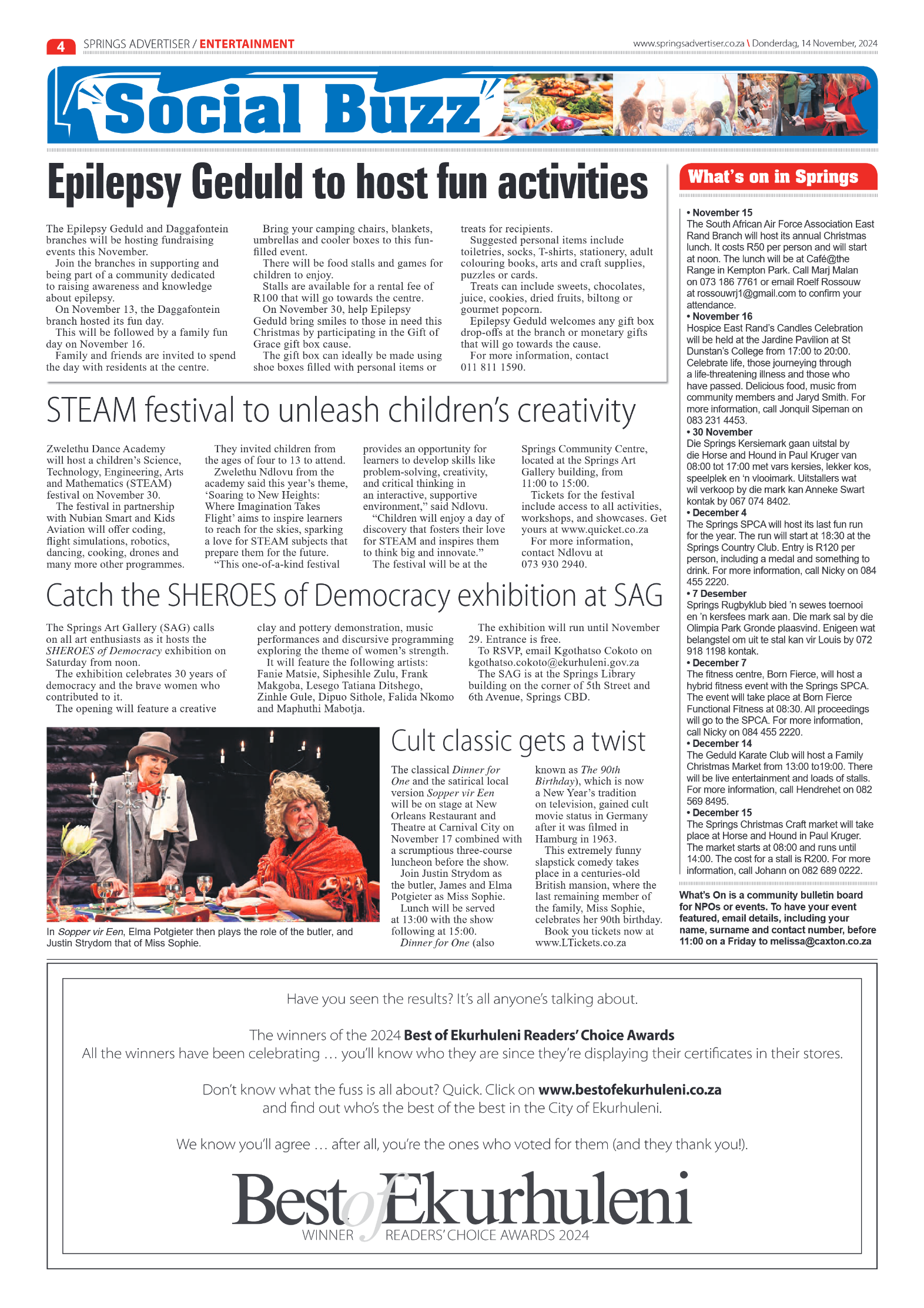 Springs Advertiser 14 November 2024 page 4