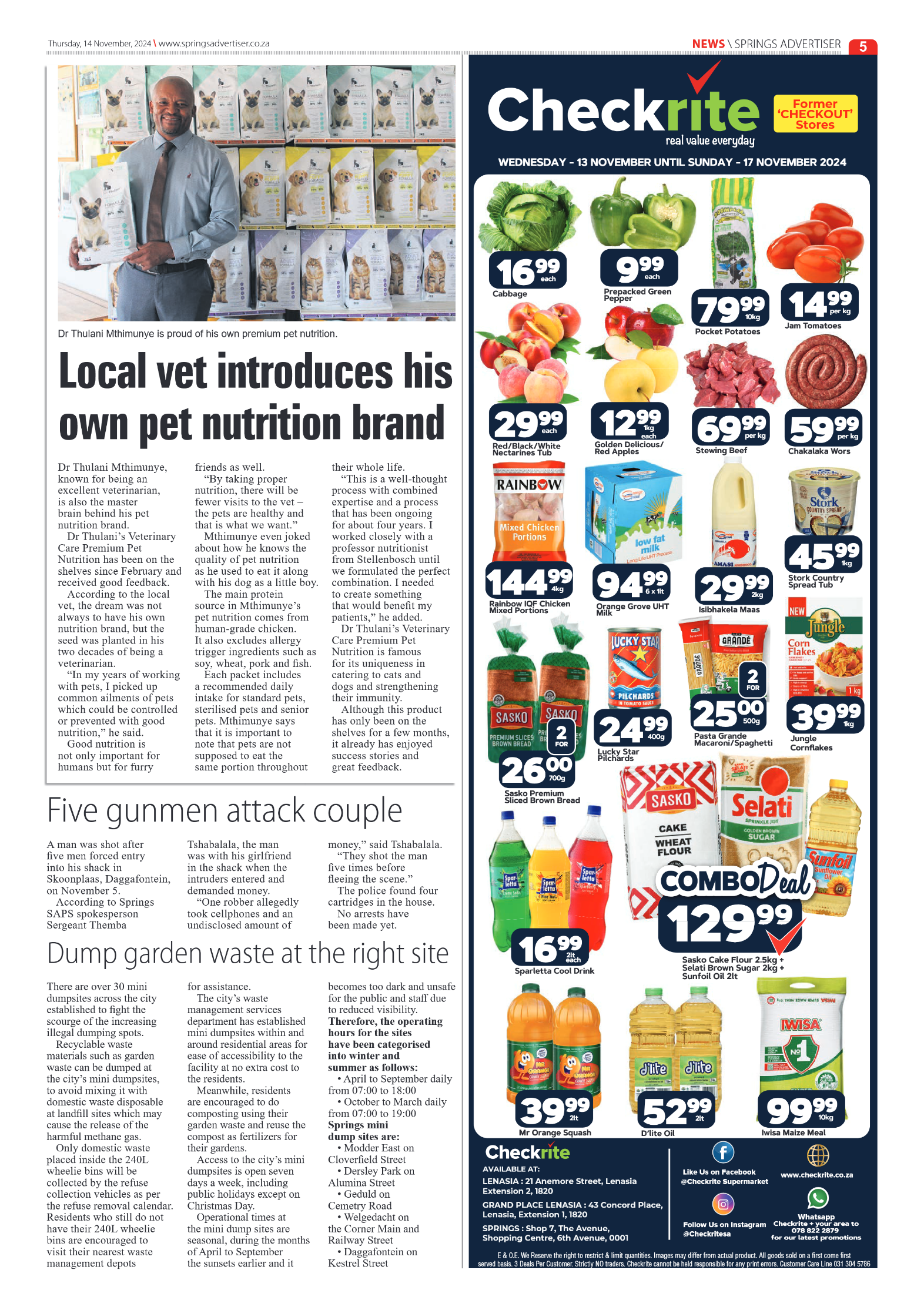Springs Advertiser 14 November 2024 page 5
