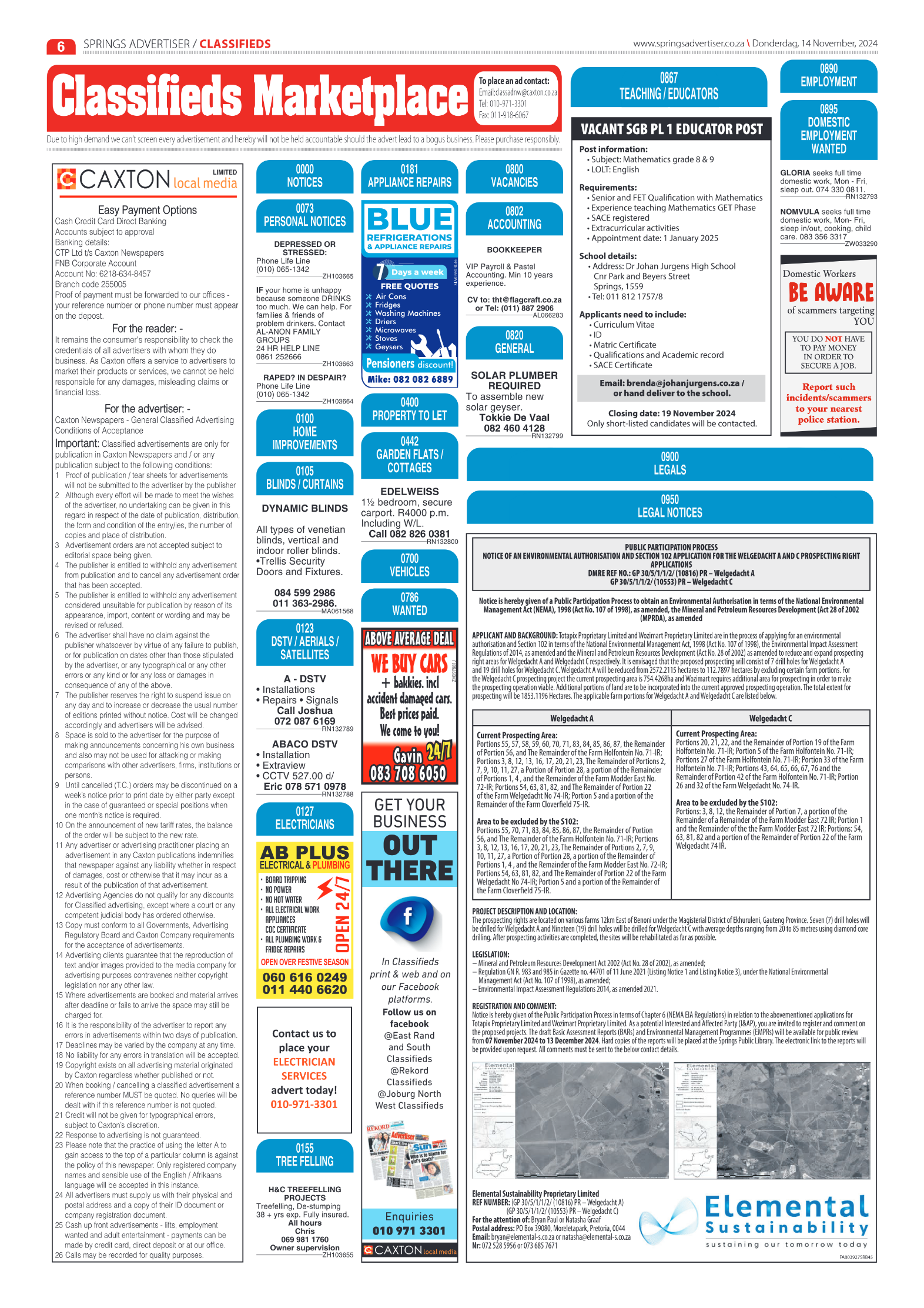 Springs Advertiser 14 November 2024 page 6