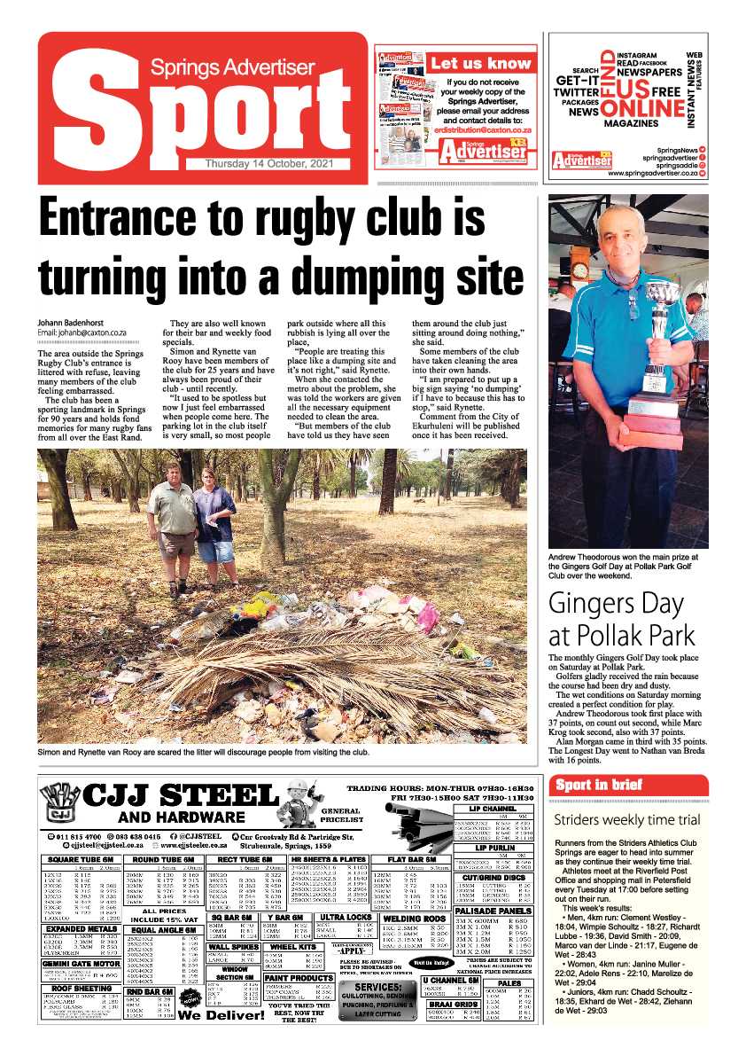 Springs Advertiser 14 October 2021 page 12