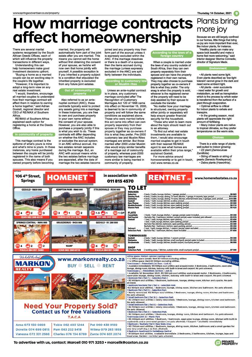 Springs Advertiser 14 October 2021 page 9