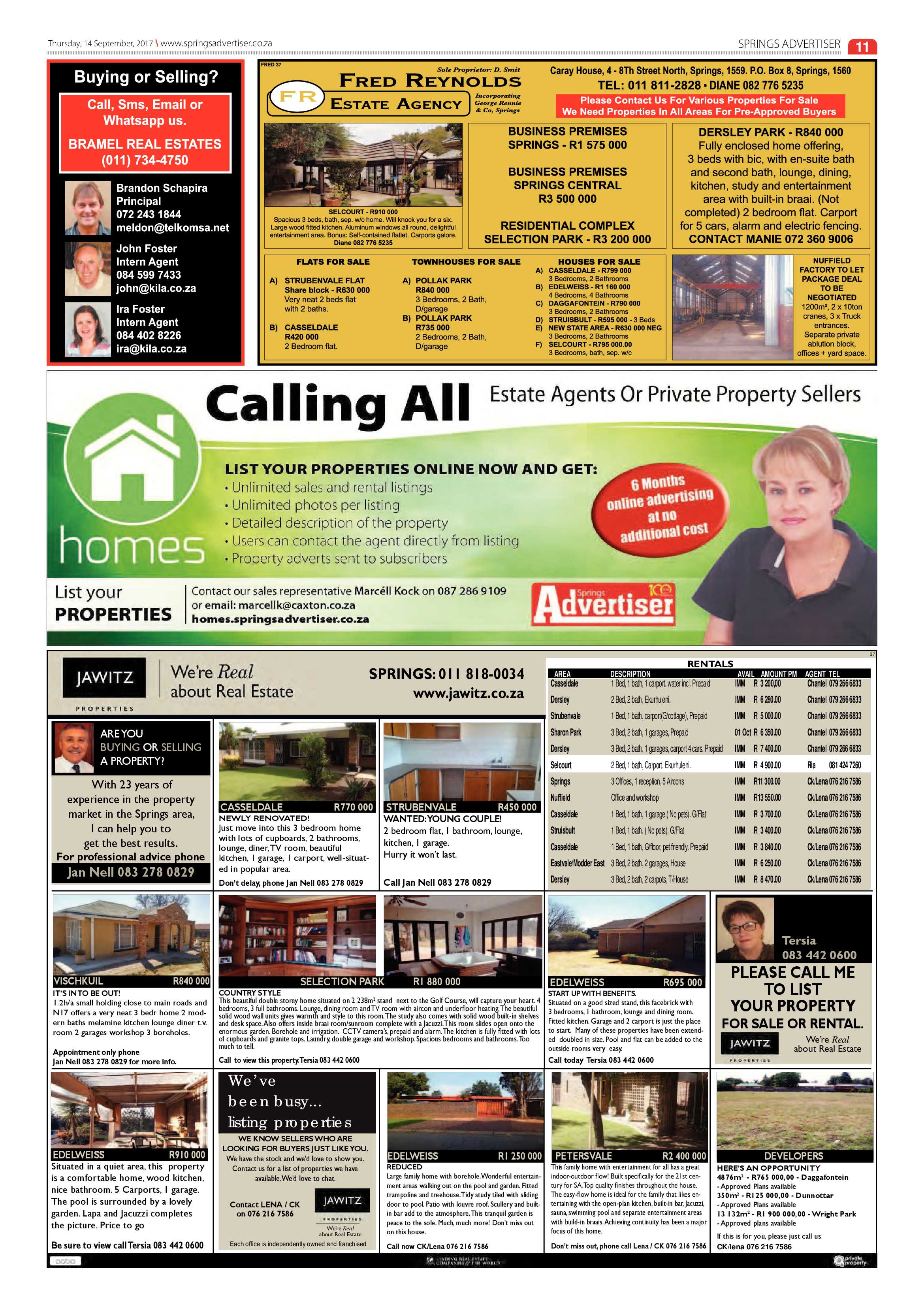 Springs Advertiser 14 September 2017 page 11