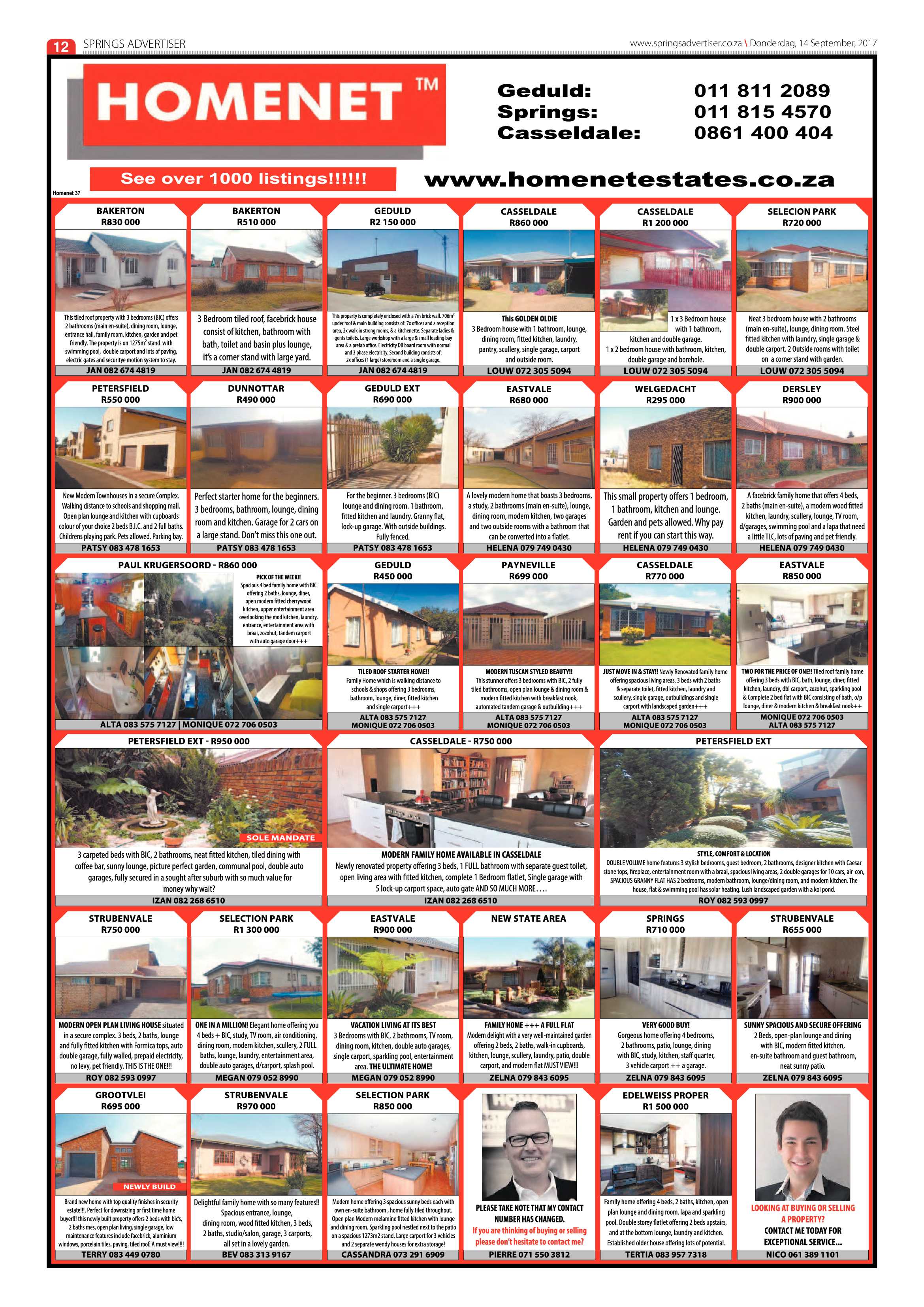 Springs Advertiser 14 September 2017 page 12