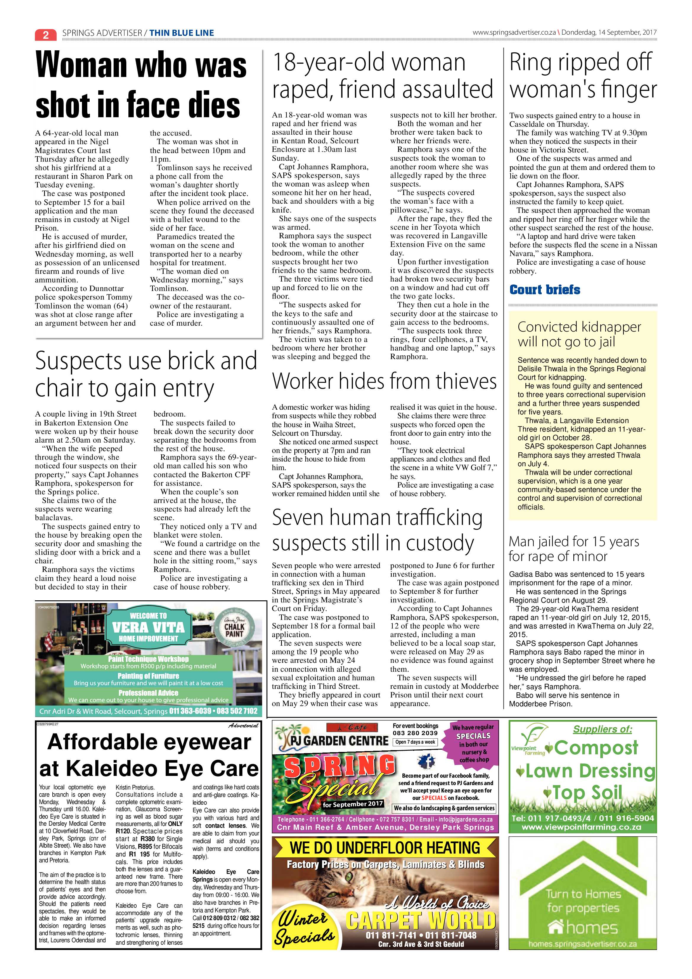 Springs Advertiser 14 September 2017 page 2