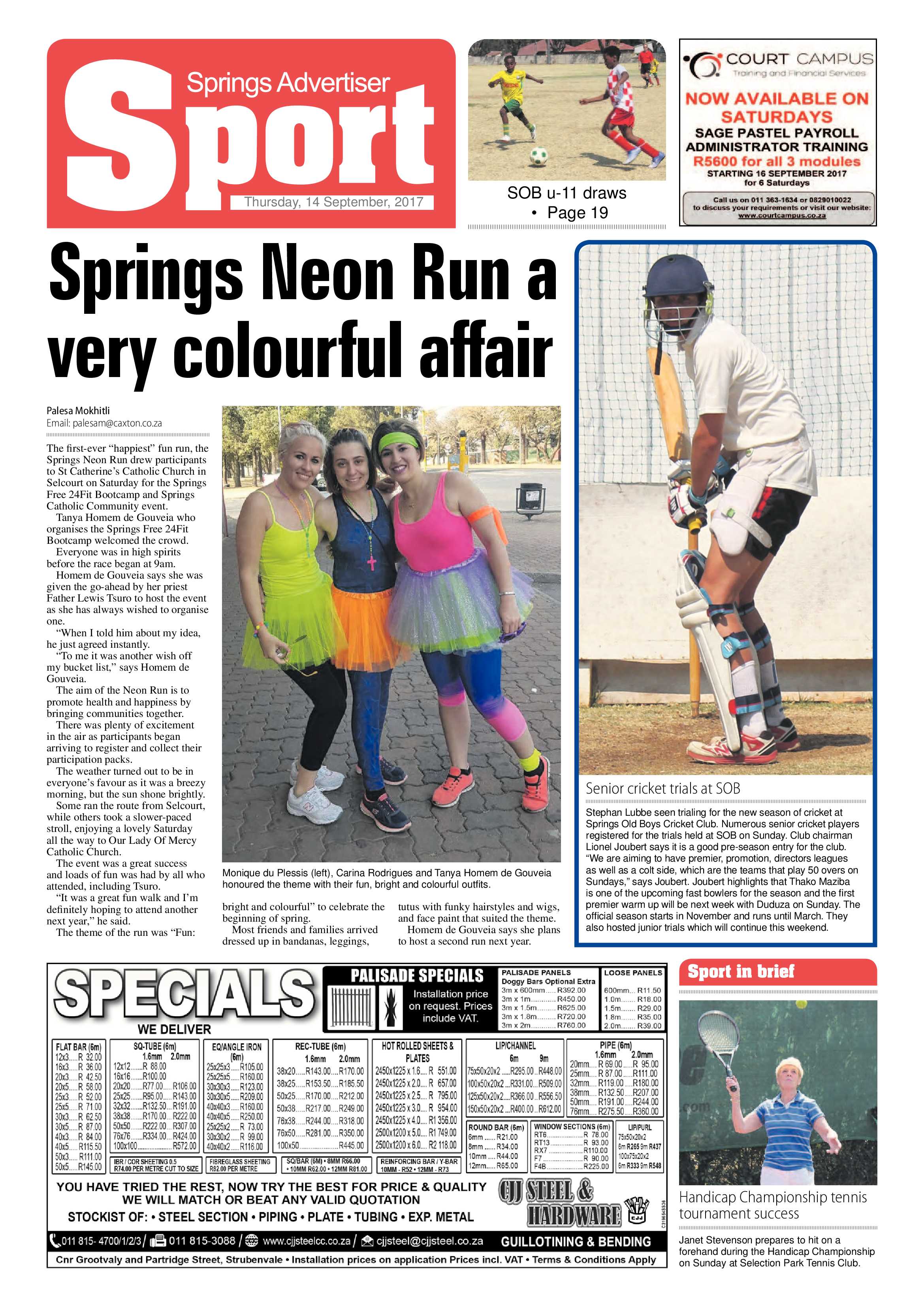 Springs Advertiser 14 September 2017 page 20