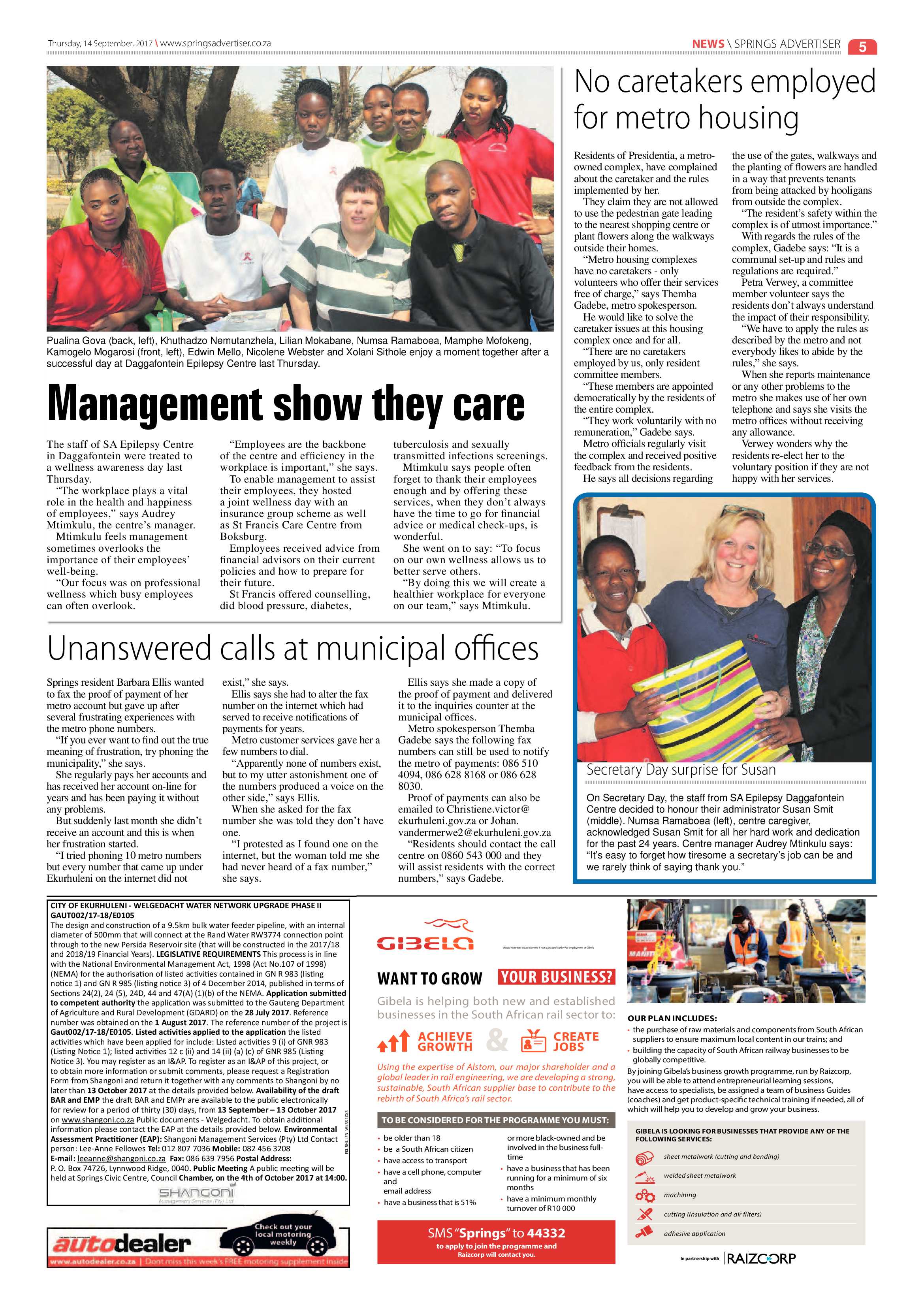 Springs Advertiser 14 September 2017 page 5