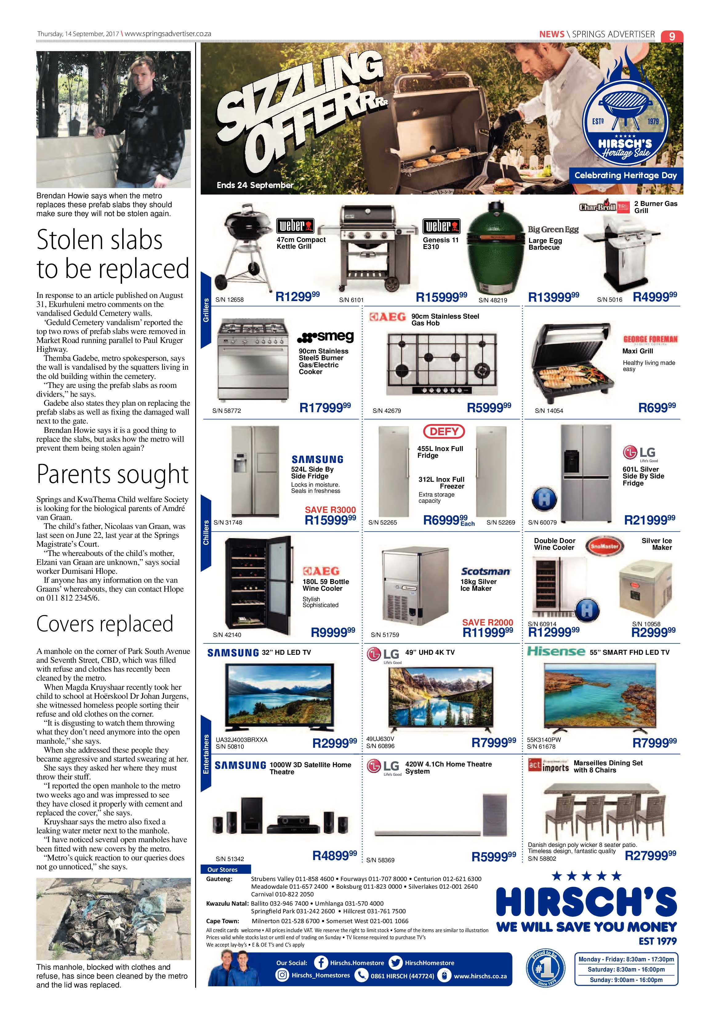Springs Advertiser 14 September 2017 page 9