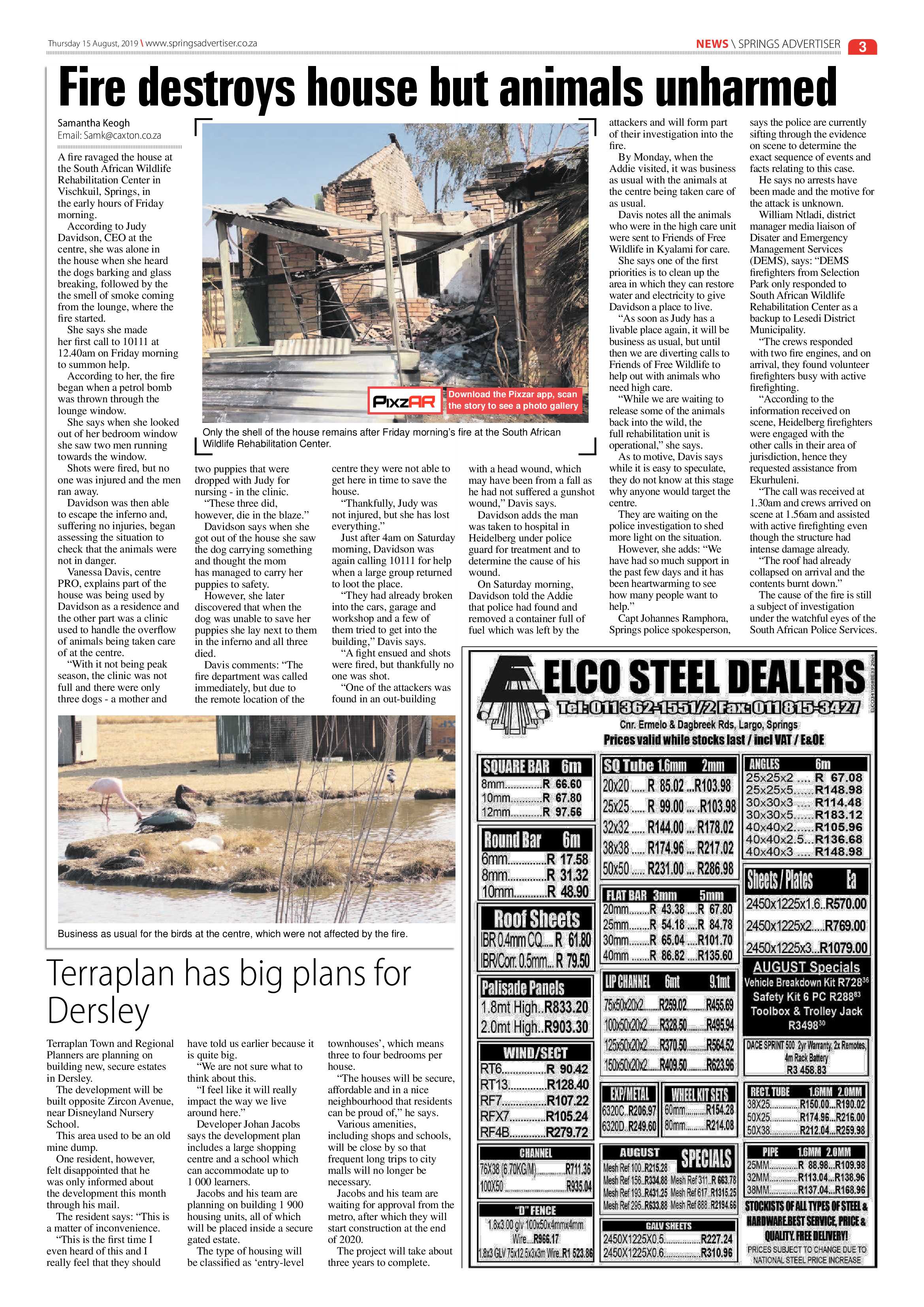 Springs Advertiser 15 August 2019 page 3