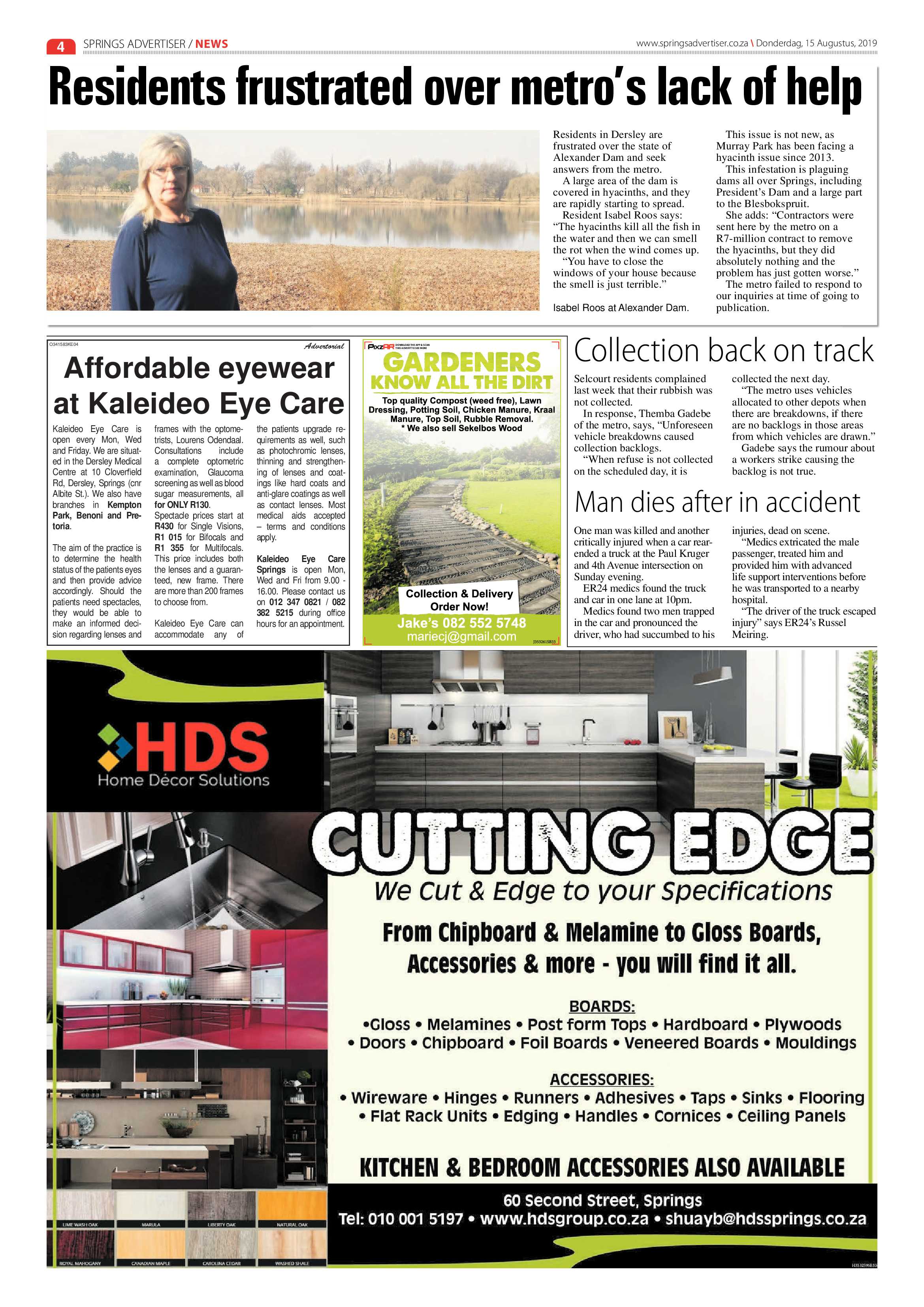 Springs Advertiser 15 August 2019 page 4