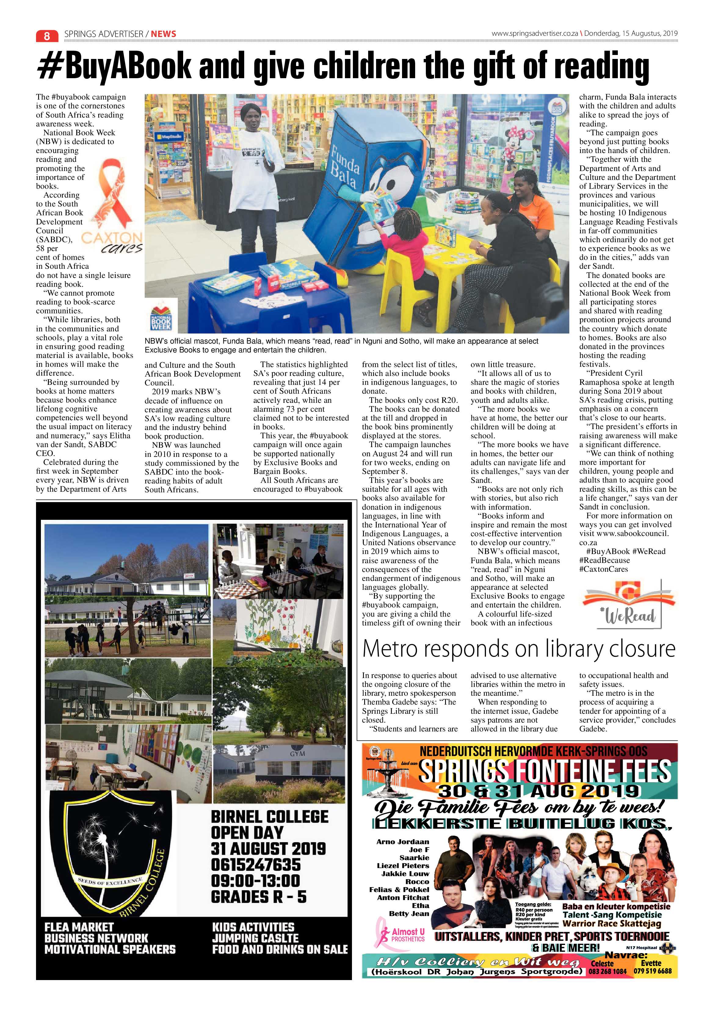 Springs Advertiser 15 August 2019 page 8