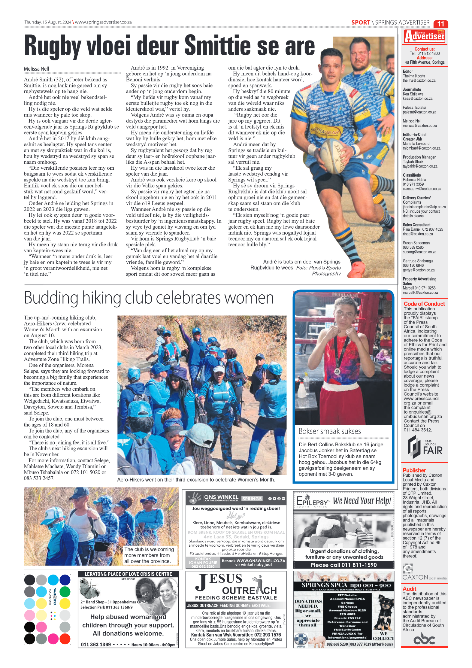 Springs Advertiser 15 August 2024 page 11