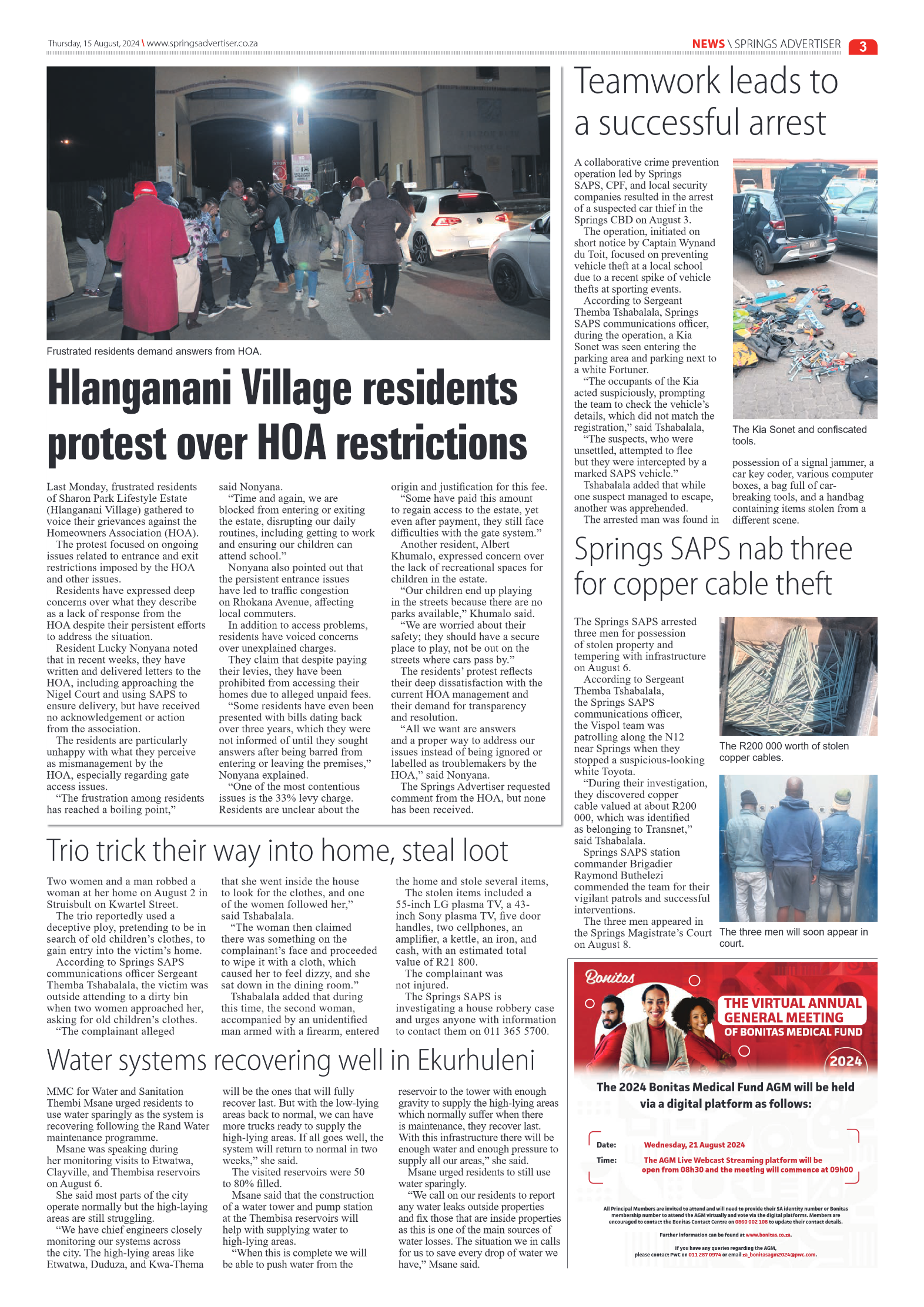 Springs Advertiser 15 August 2024 page 3