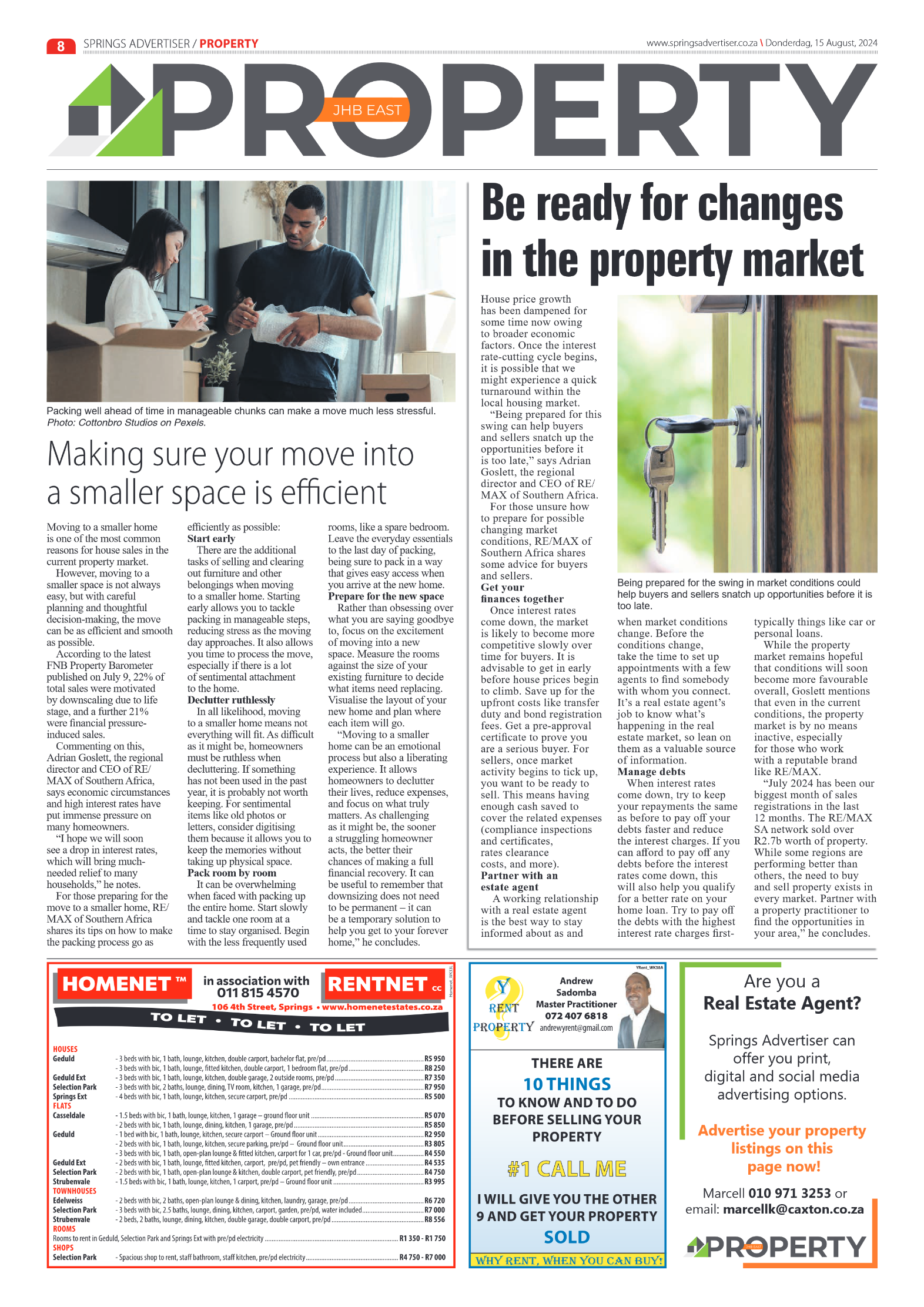 Springs Advertiser 15 August 2024 page 8