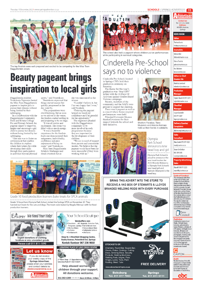 Springs Advertiser 15 Dec 2022 page 13