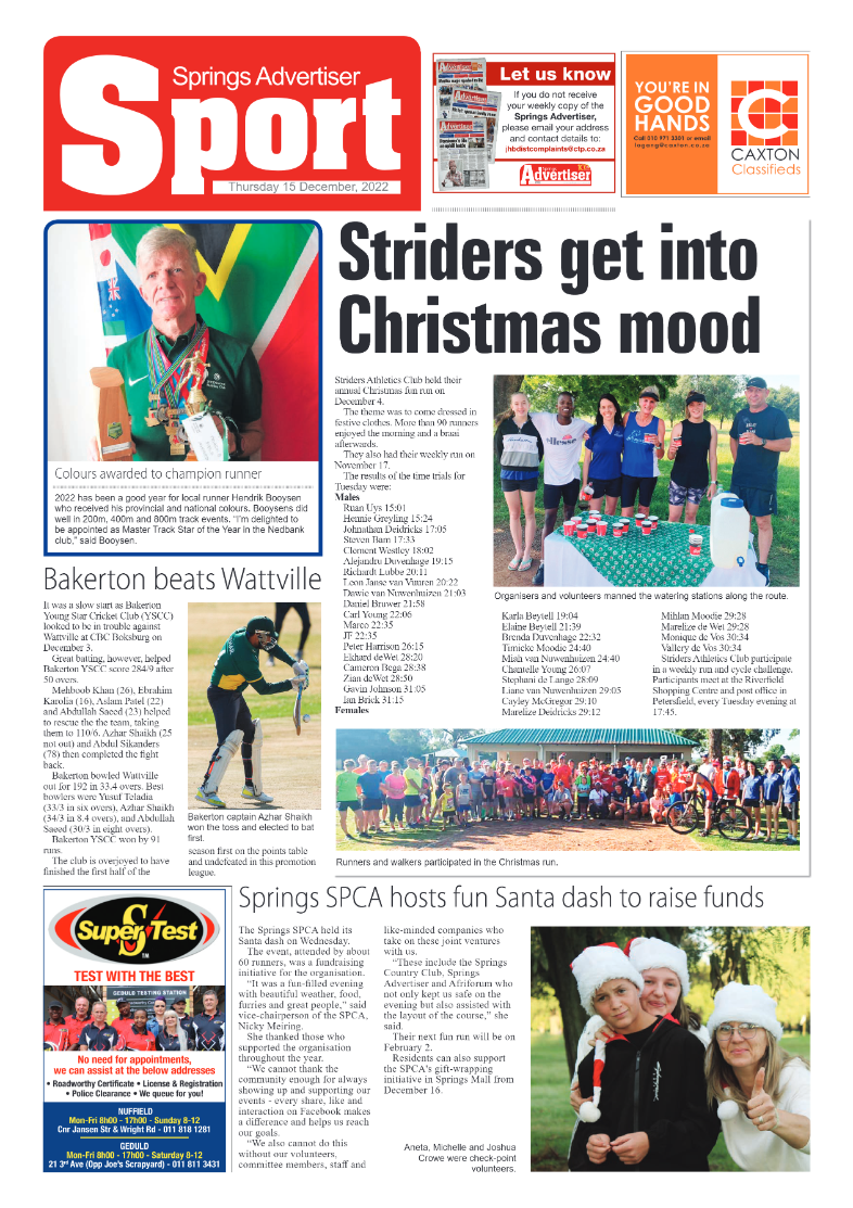 Springs Advertiser 15 Dec 2022 page 14