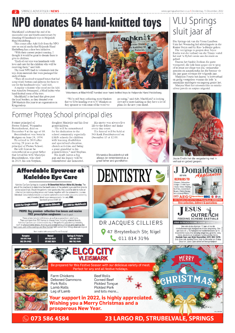 Springs Advertiser 15 Dec 2022 page 4