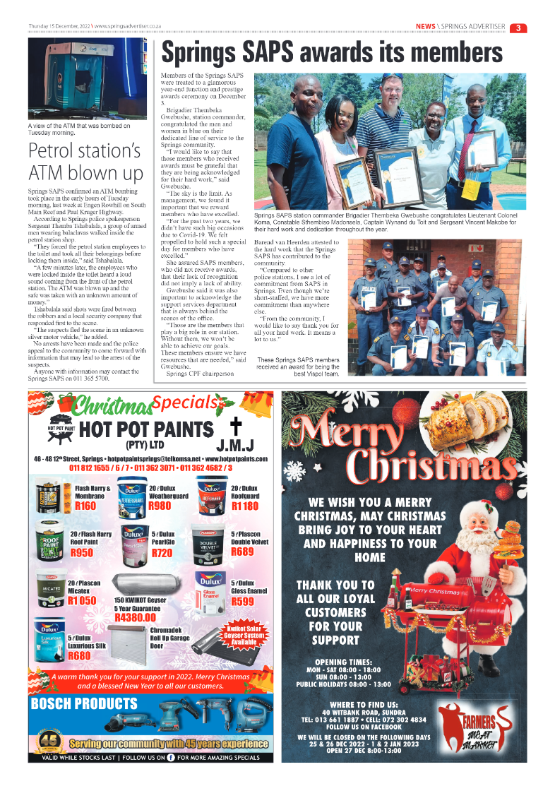 Springs Advertiser 15 Dec 2022 page 5