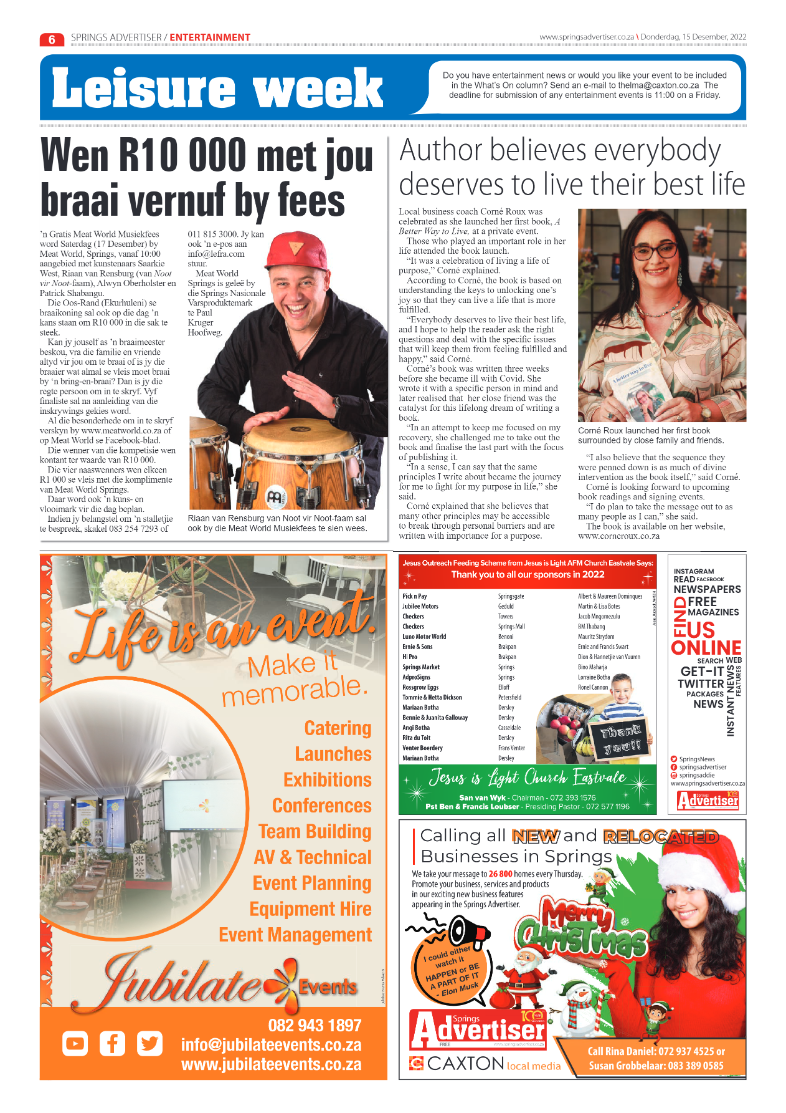 Springs Advertiser 15 Dec 2022 page 8