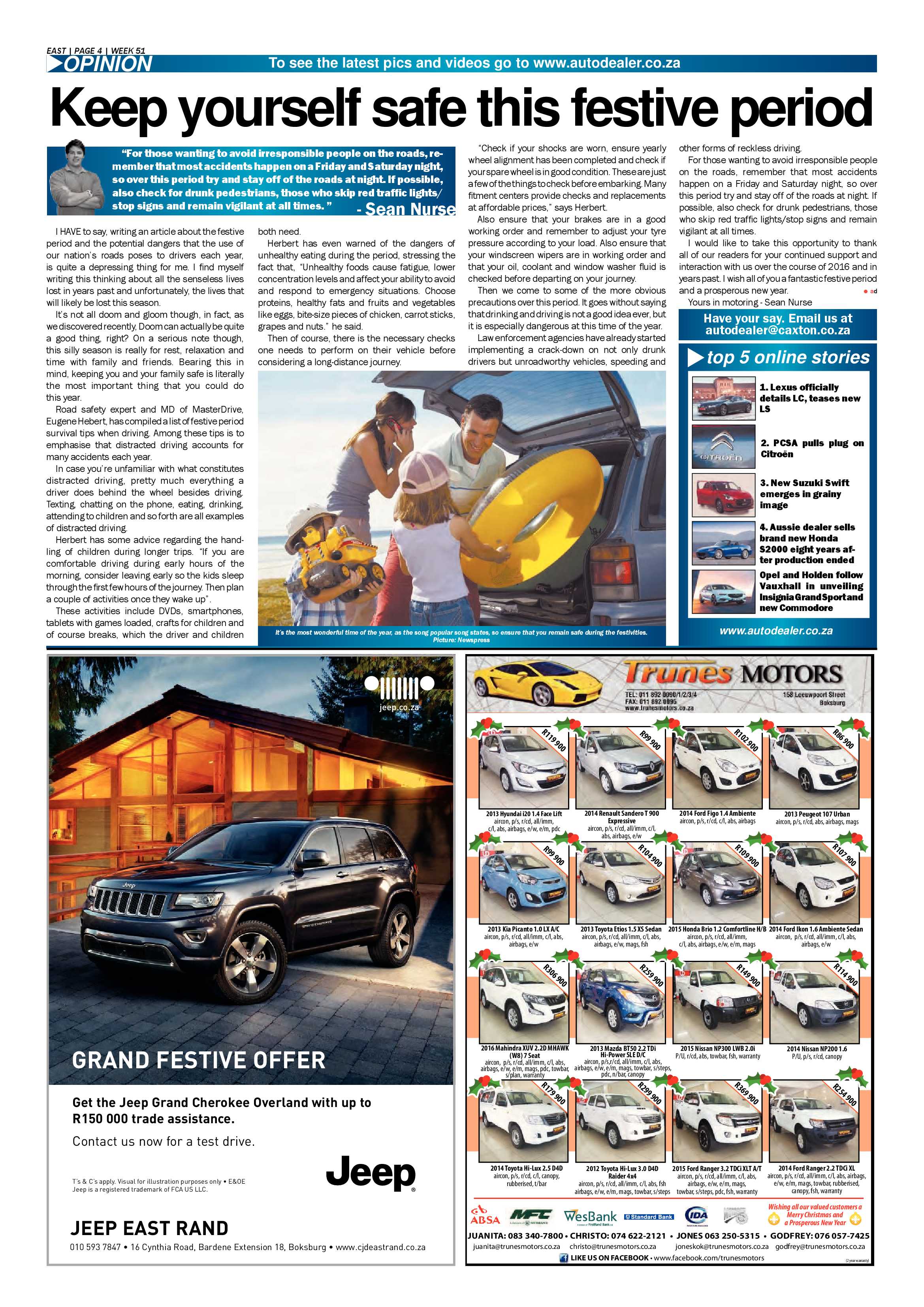 Springs Advertiser 15 December 2016 page 32