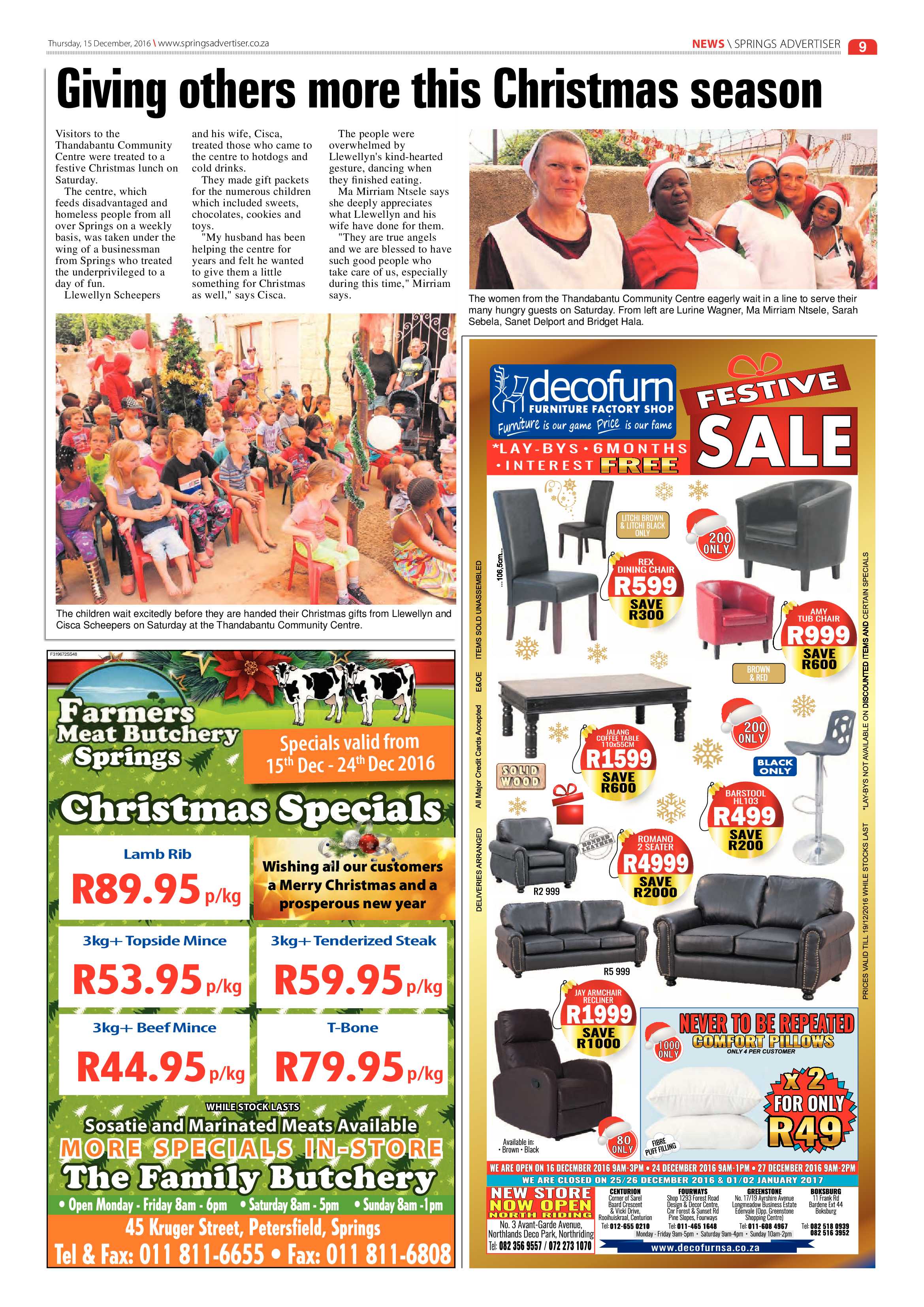 Springs Advertiser 15 December 2016 page 9