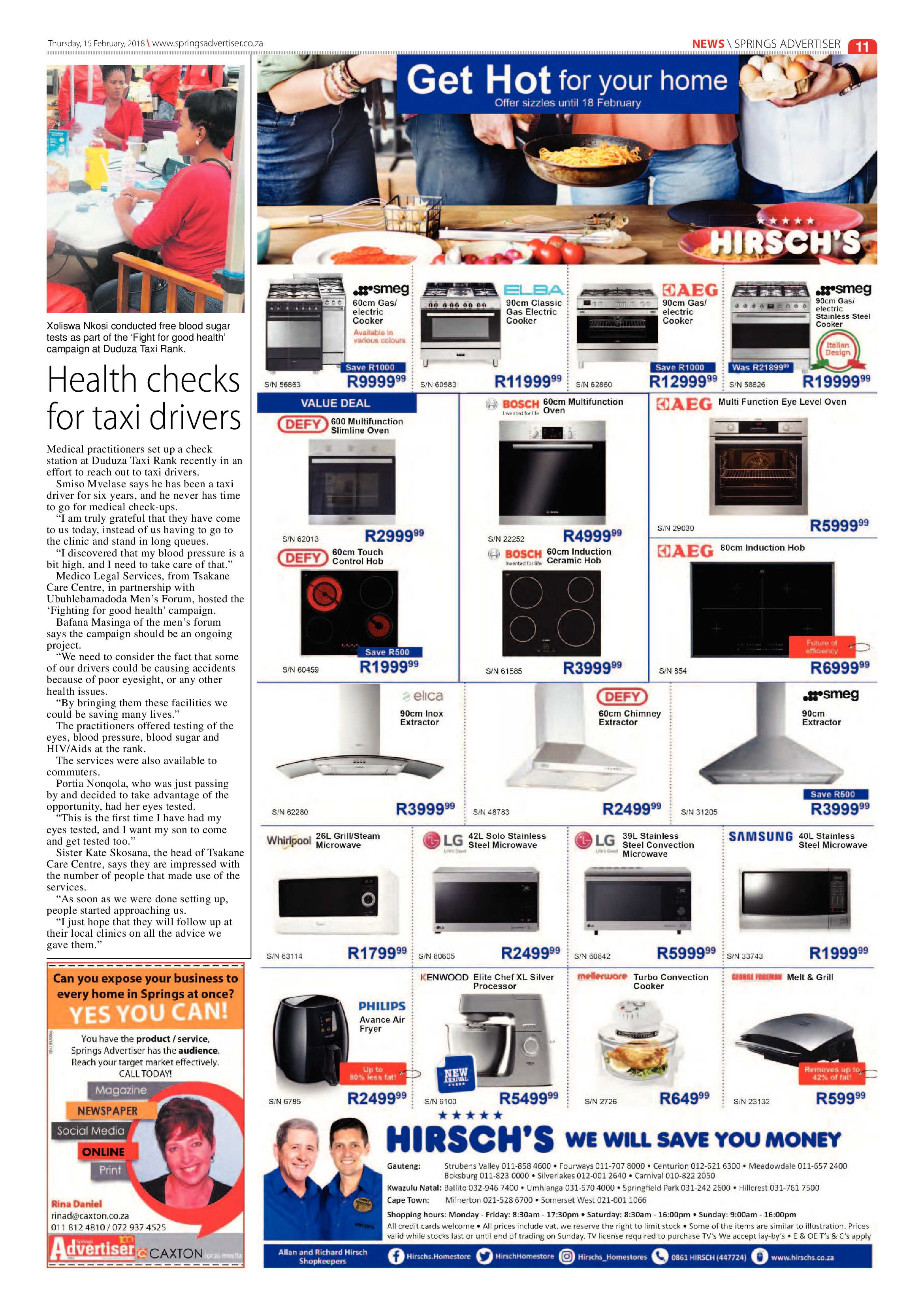 Springs Advertiser 15 February 2018 page 11