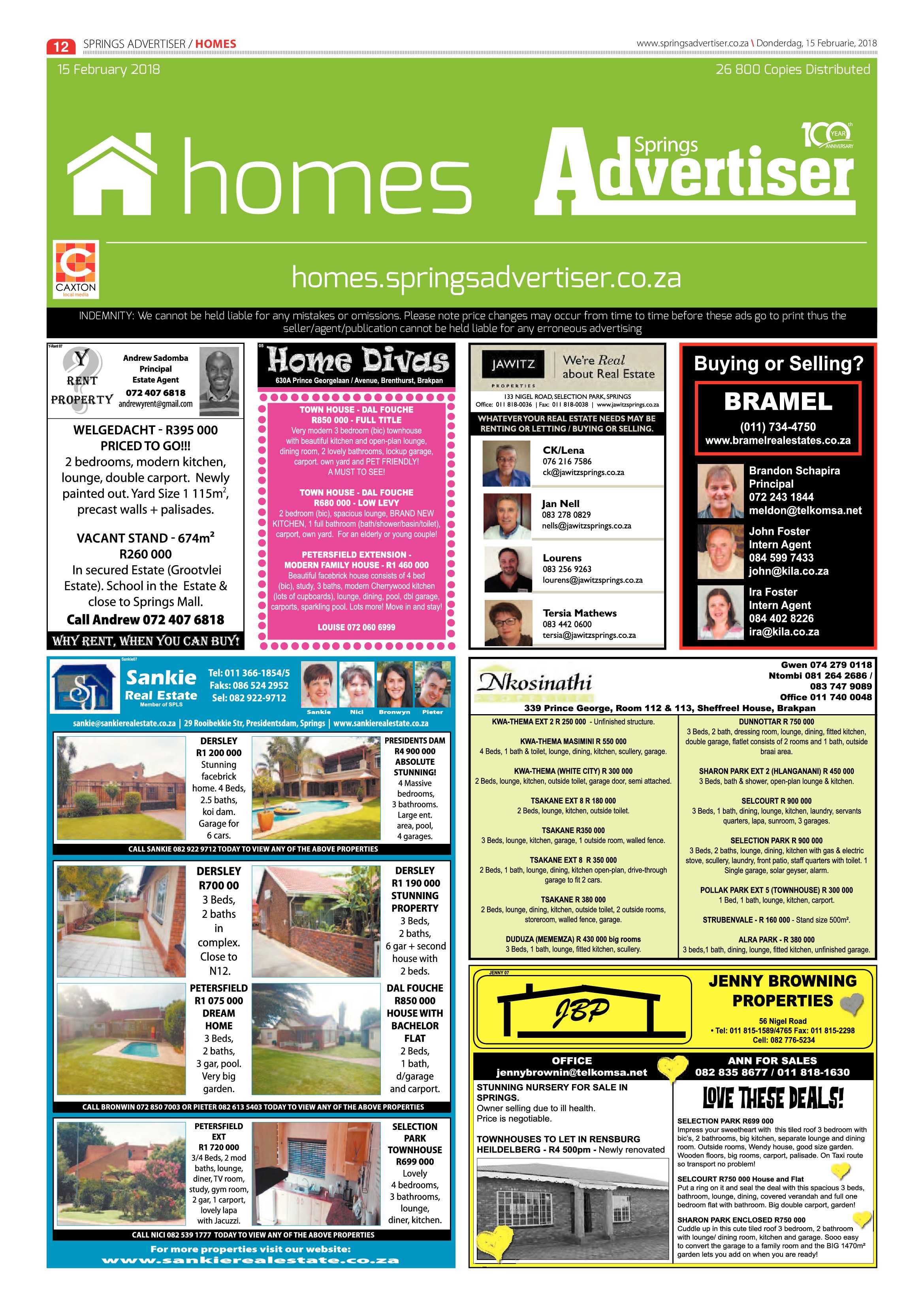 Springs Advertiser 15 February 2018 page 12