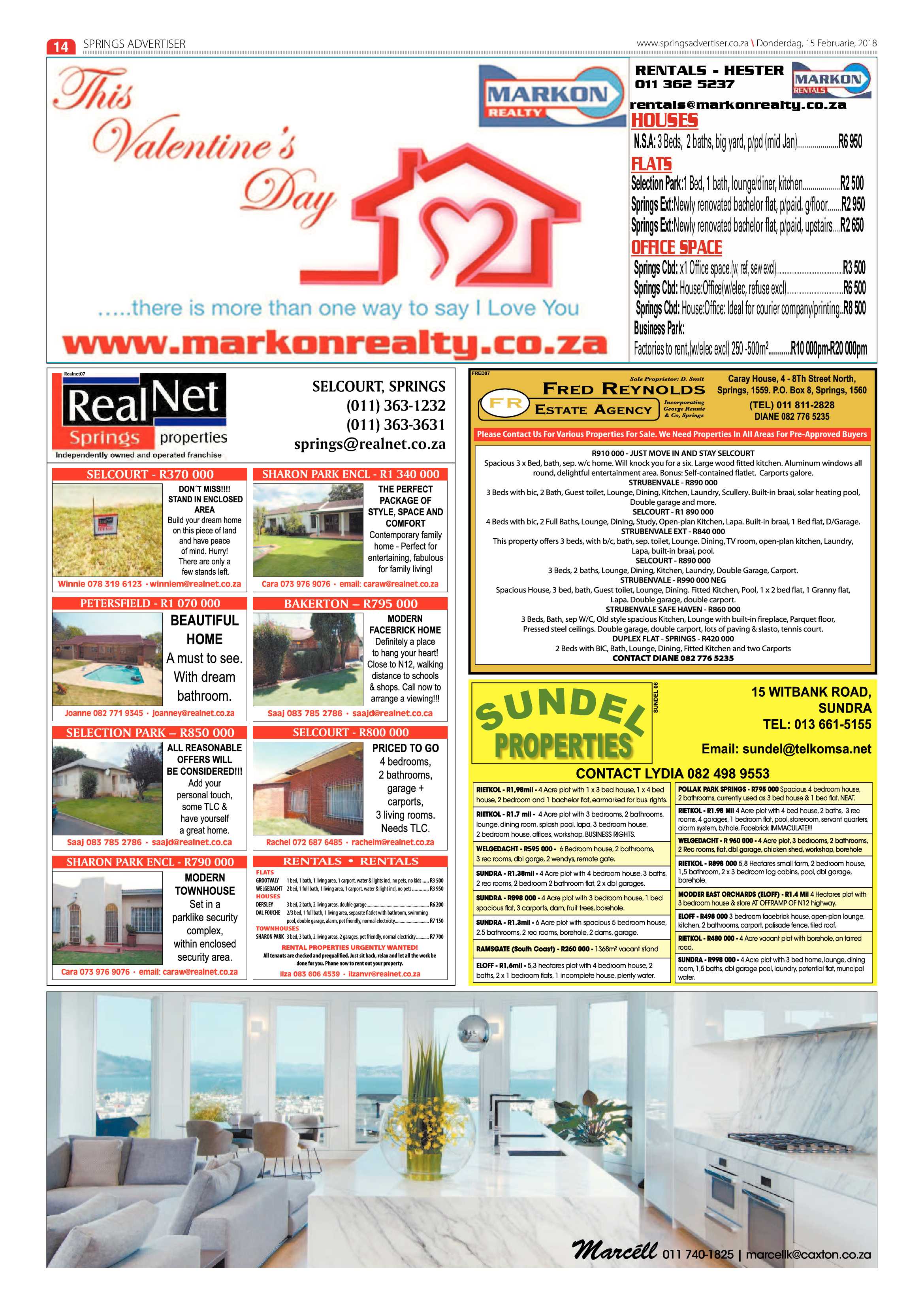 Springs Advertiser 15 February 2018 page 14