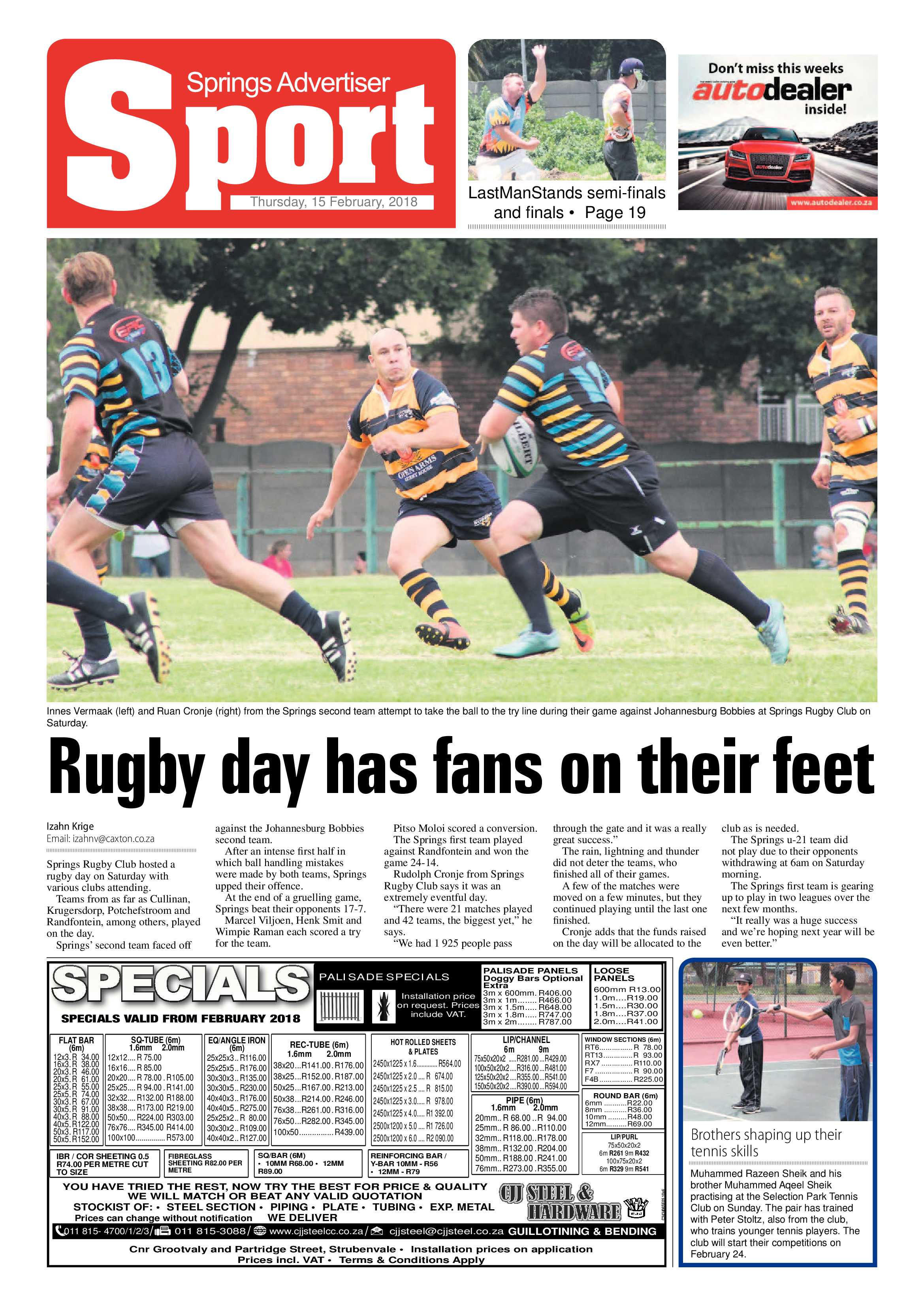 Springs Advertiser 15 February 2018 page 20