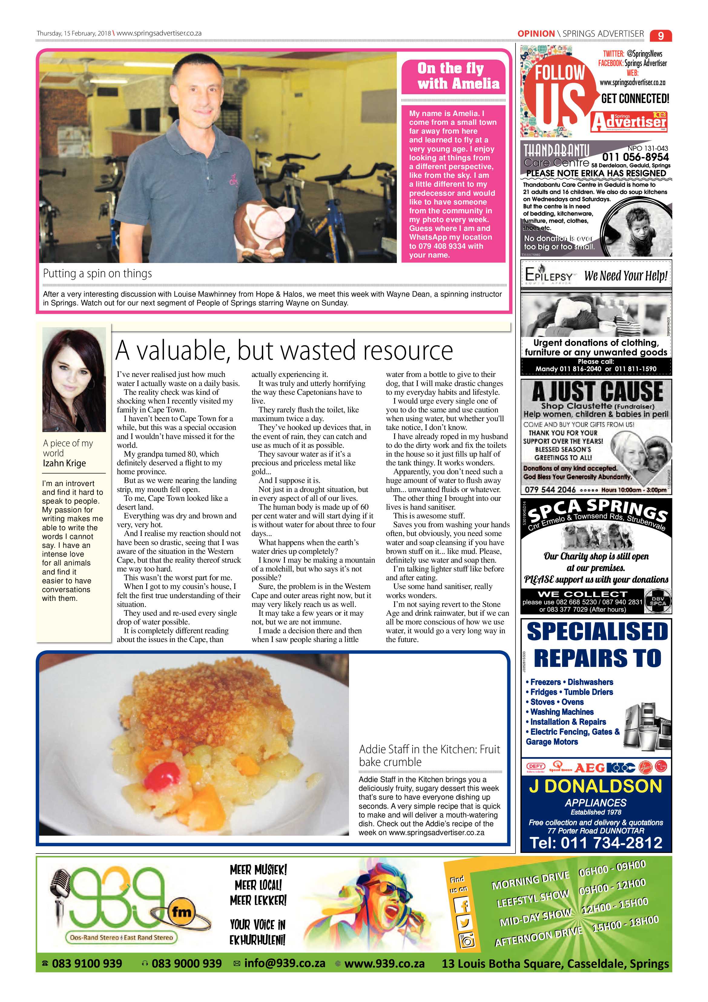 Springs Advertiser 15 February 2018 page 9