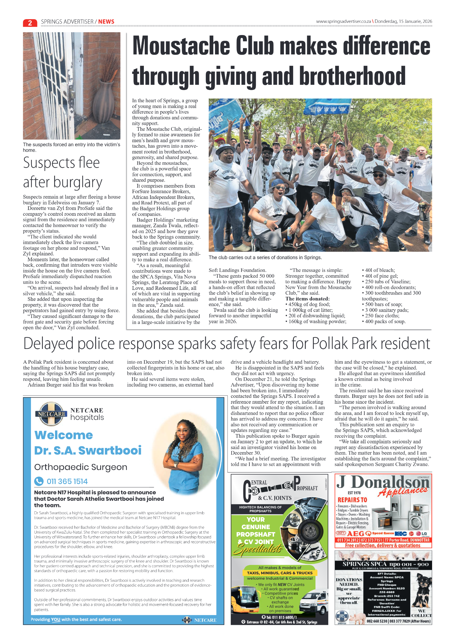 Springs Advertiser 15 January 2026 page 4
