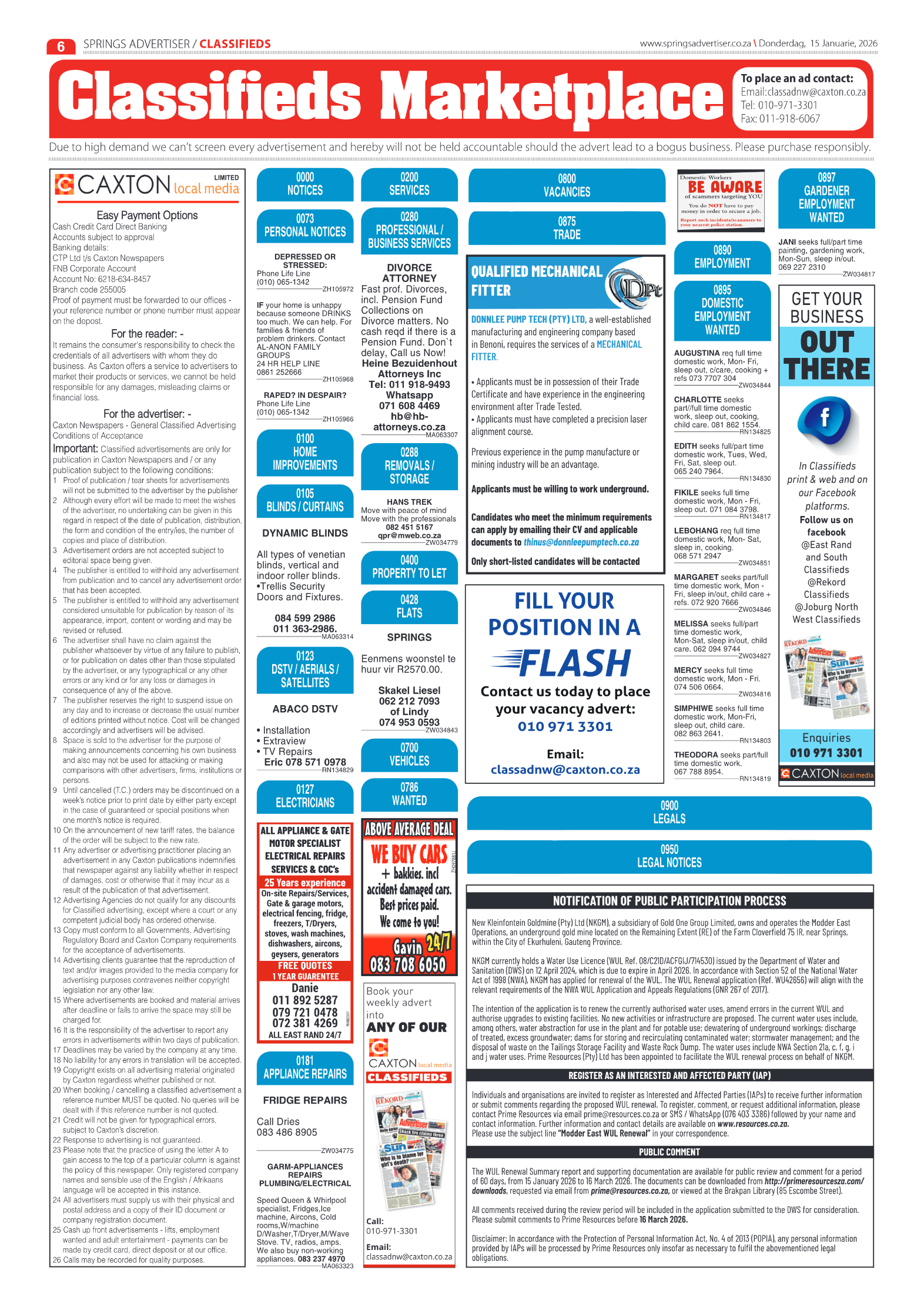 Springs Advertiser 15 January 2026 page 8